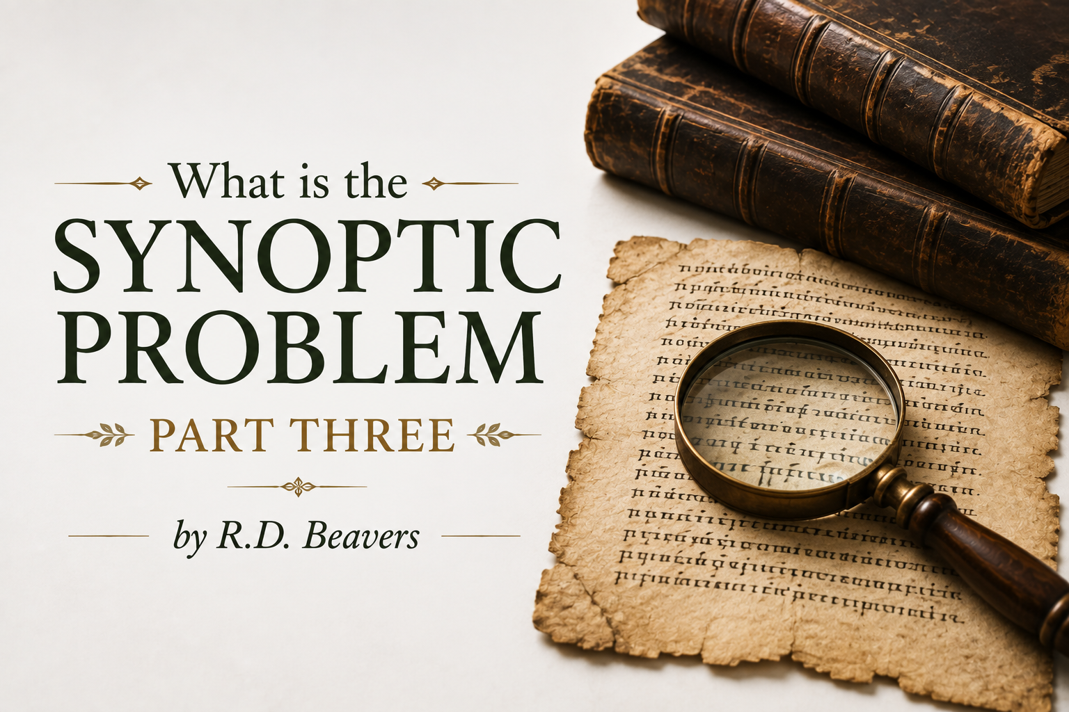 What is the Synoptic Problem? Part Three