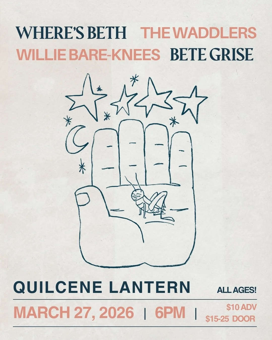 Where's Beth//Bete Grise//The Waddlers//Willie Bare-Knees