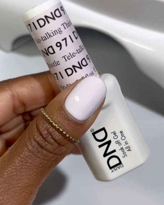 DND #971 Tele-Talking Thistle (white with purple undertones)