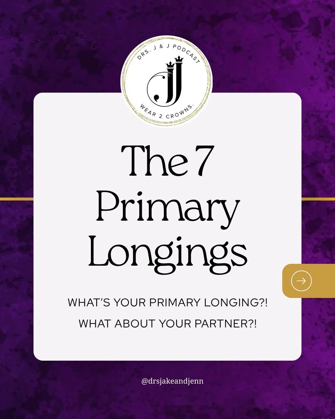 They say 7 is a perfect number, but is there a perfect longing?! 🤝 🤔 

You HAVE you know your longing if you want to feel close &amp; connected to your partner. Having an understanding of your deepest longing helps you then be able to communicate w