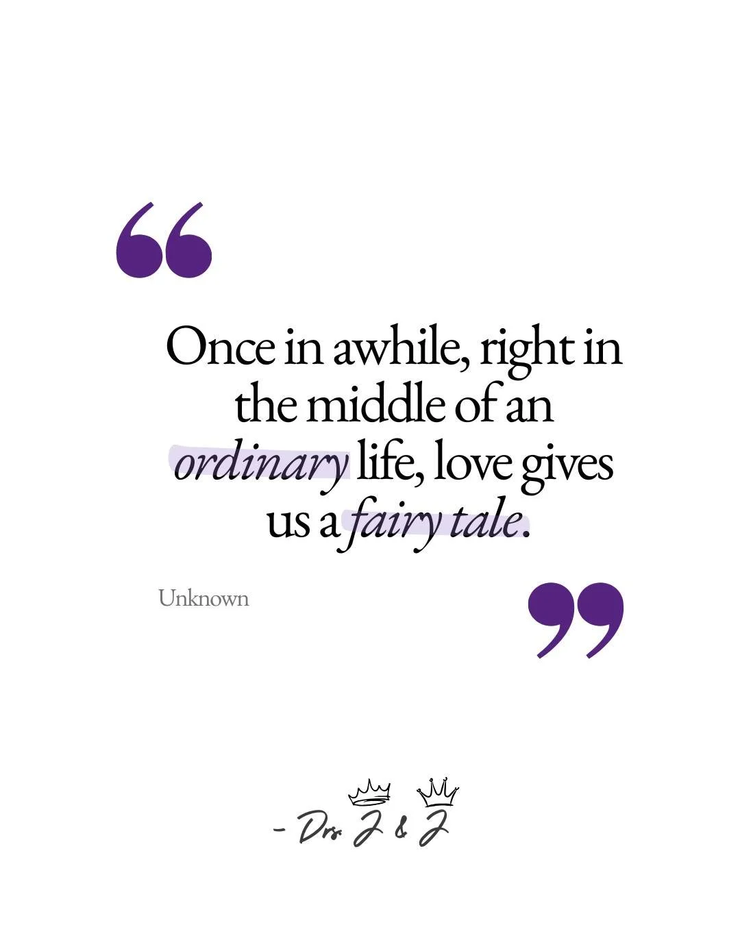 Do you honor &amp; protect your fairy tale? 🏰 🔐 👑 
Or do you complain &amp; compare it to other's stories?

Lean into love and let it transform your relationship, and focus on your story.

#DrsJJPodcast #RelationshipAdvice #CouplesTherapy #Healthy