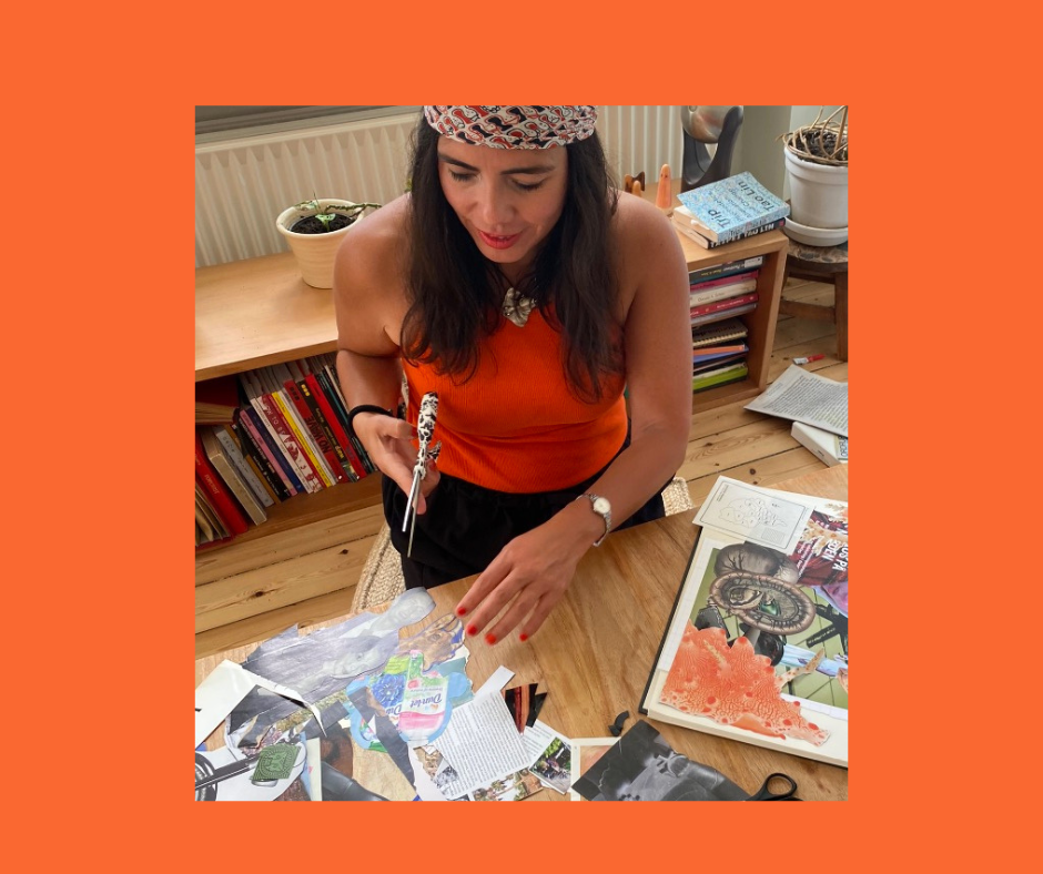 Collageworkshop for børn med deres voksne