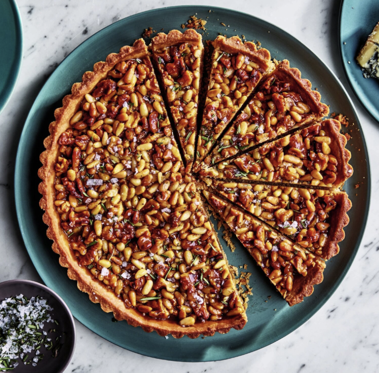 Salty nut + rosemary pie