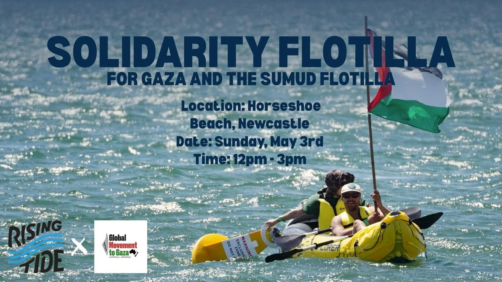 Paddle Out for Gaza & the Sumud Flotilla: Newcastle 