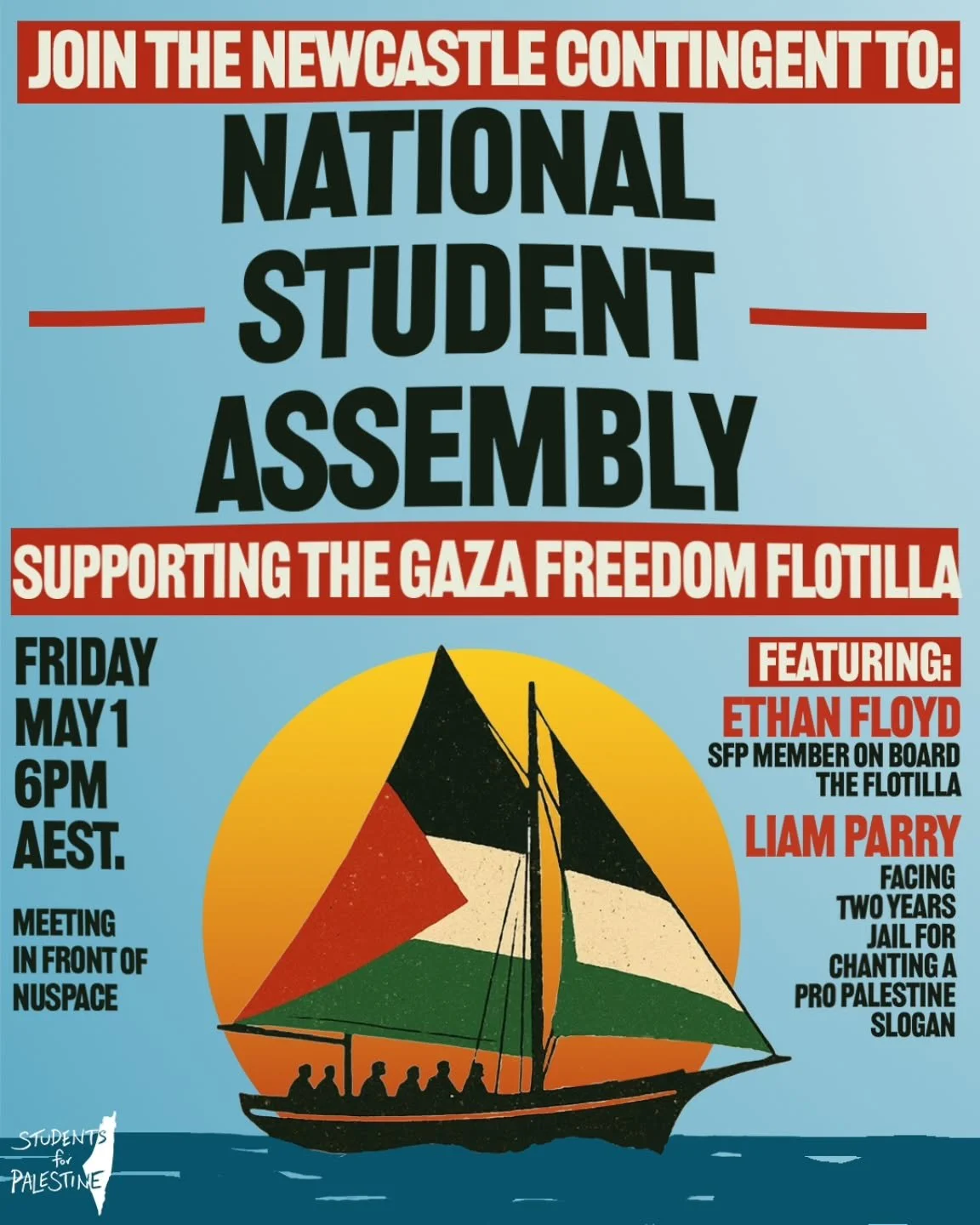 National Student Assembly for Sumud Flotilla - Friday 1 May