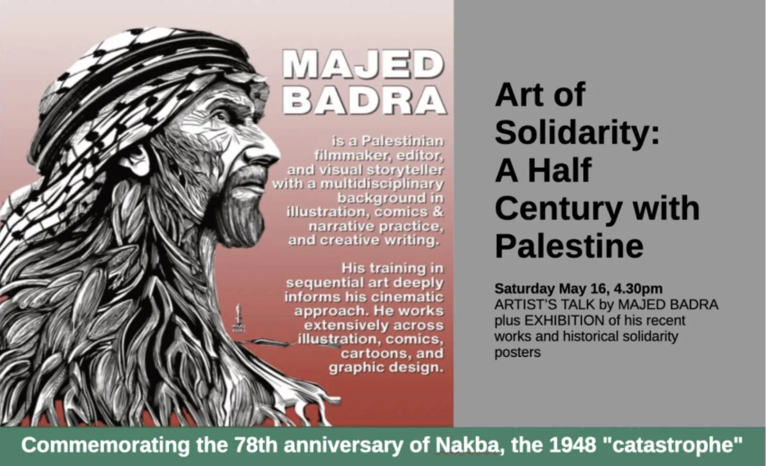 Art of Solidarity: A half century with Palestine - Artist's talk & exhibition
