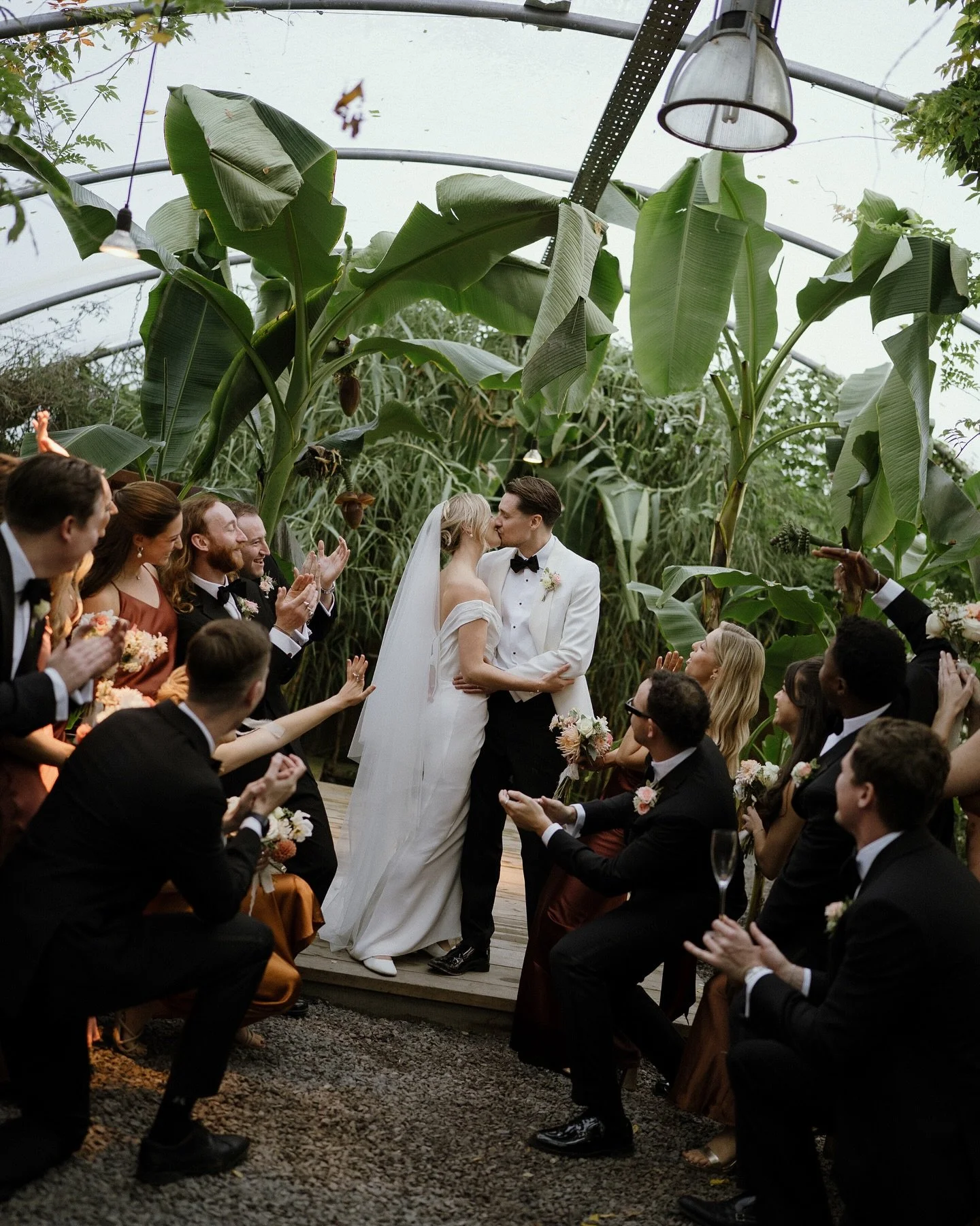 You are not ready for this smoke show. 
.
Isla and Chris celebrating their marriage in the countryside in Devon last weekend, hosted at Anran. A unique, exclusive use venue with on site accommodation, a stunning glass house, biological plant house an