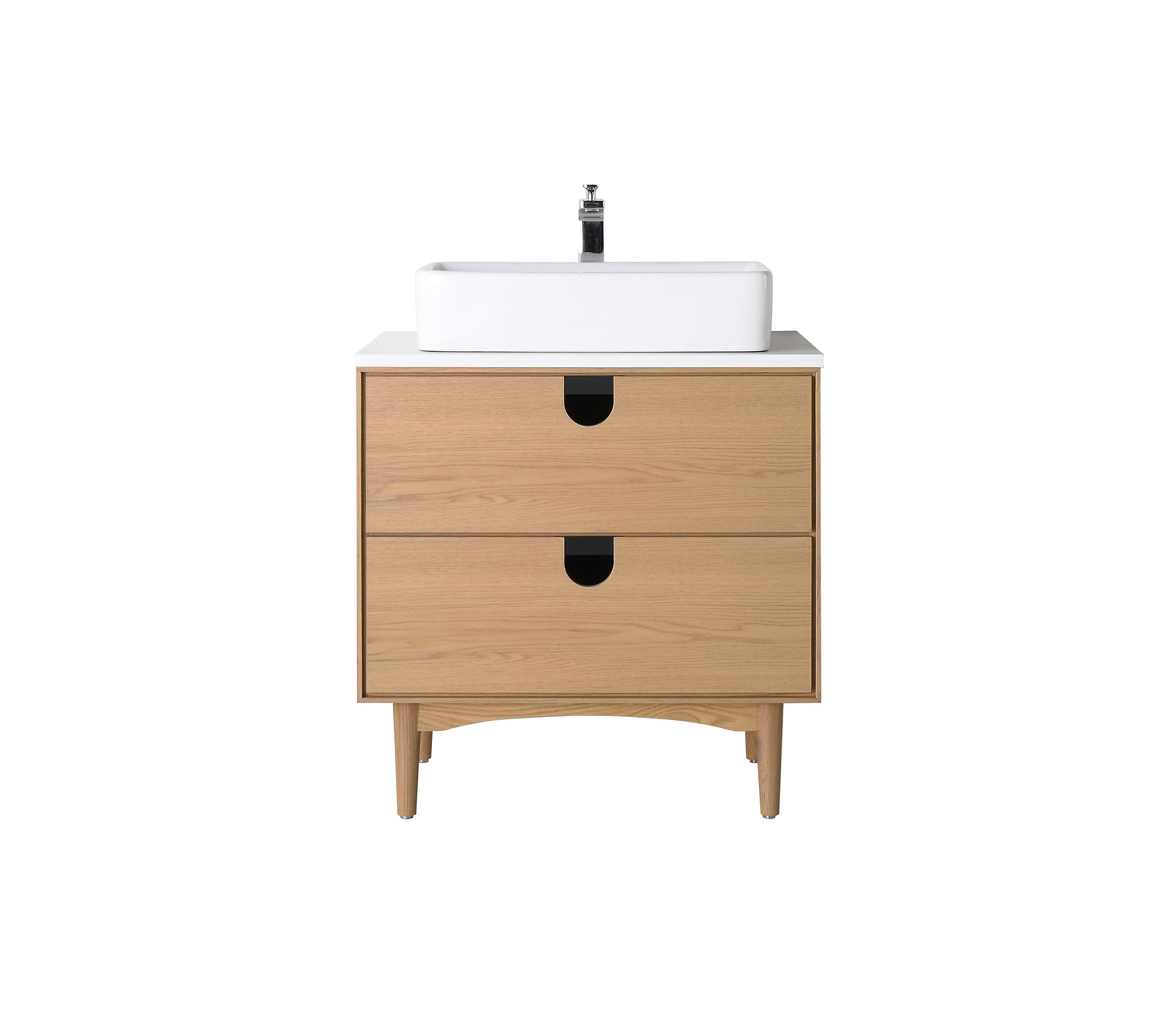 30" Whitewash Oak Freestanding Vanity