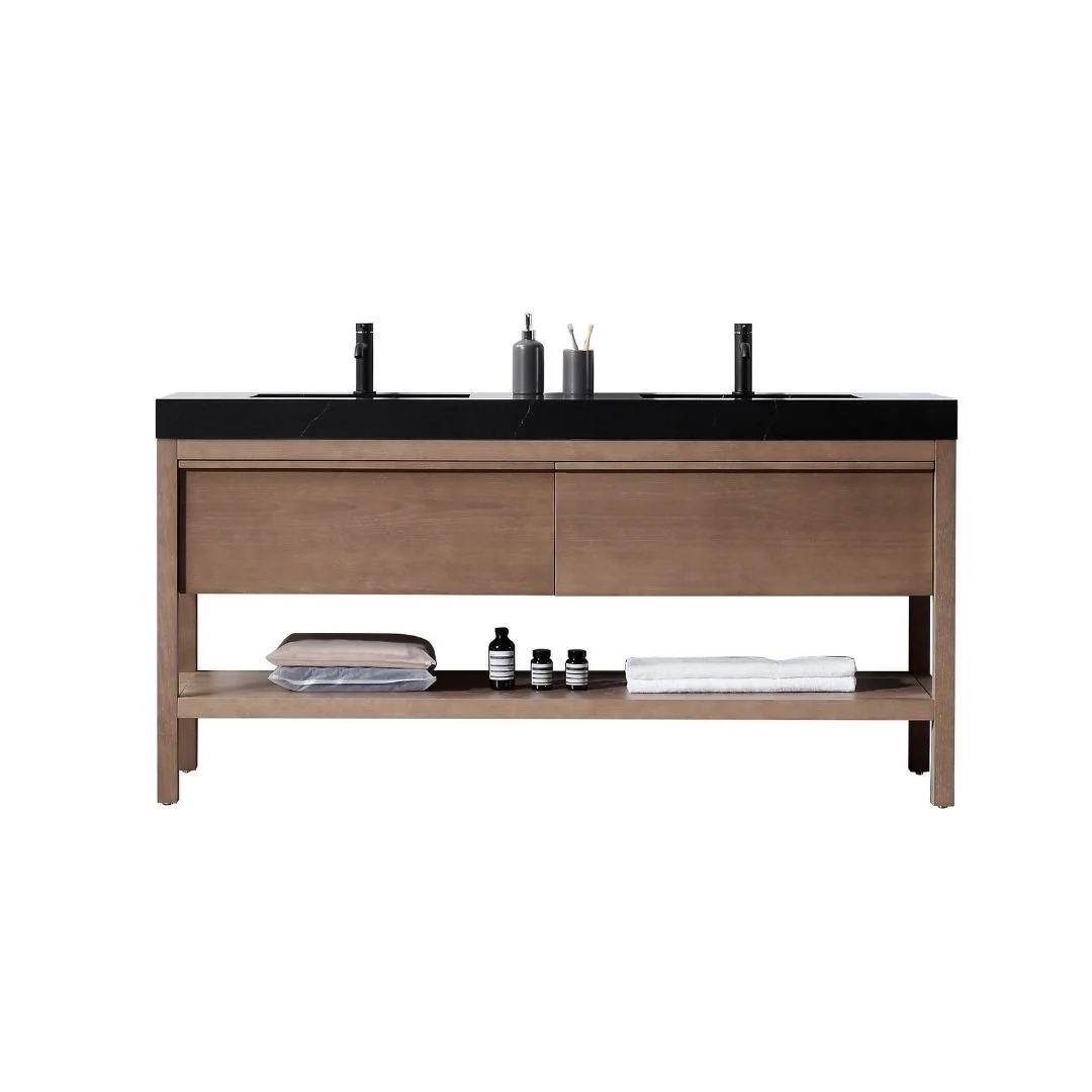 72" Chestnut Oak Freestanding Vanity