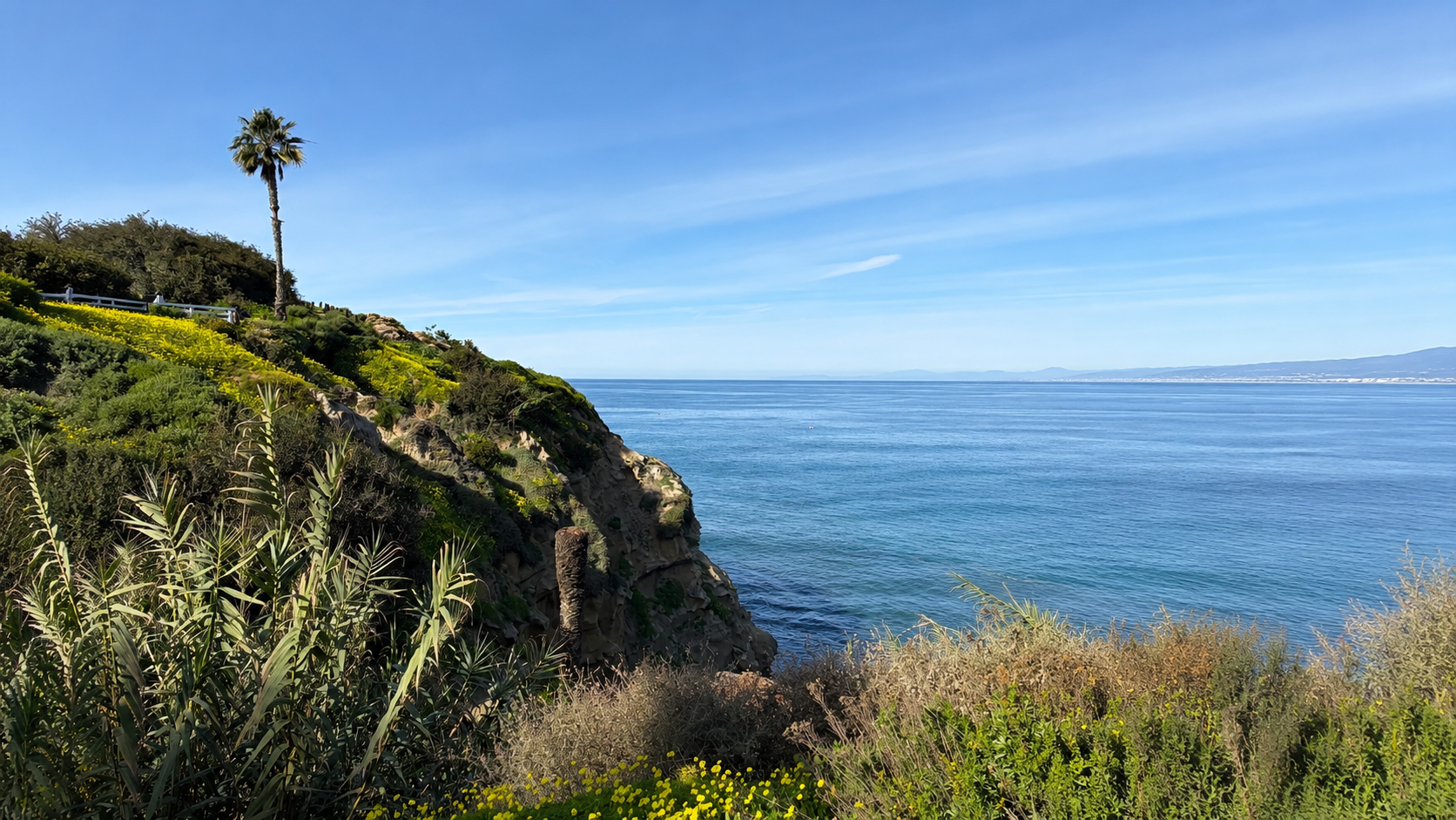 Scenic Southern California coastline featured on the About page of Connected Therapy of California, reflecting a calm and grounded approach to therapy.
