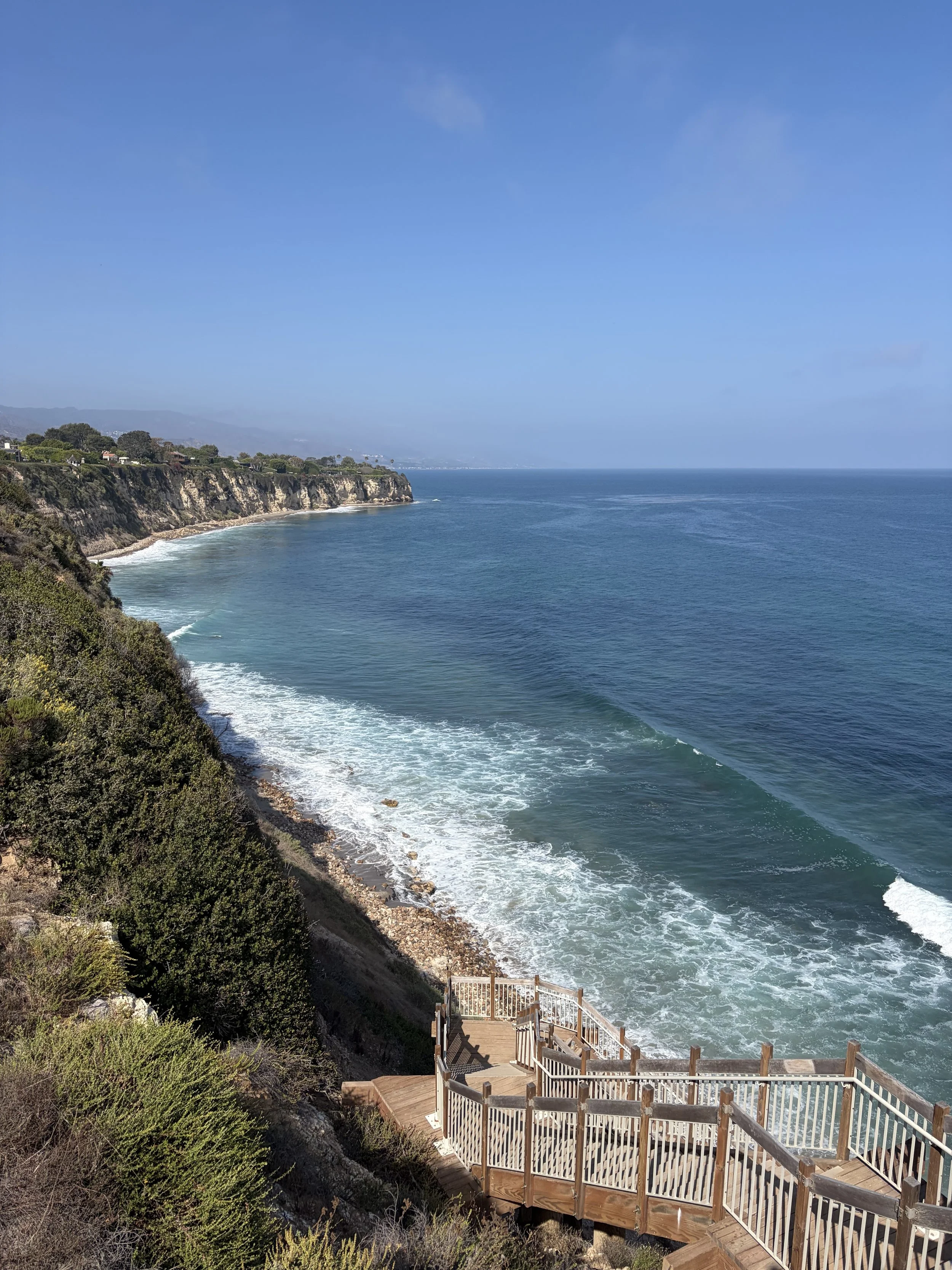 Point Dume Beach in Los Angeles, California, representing Connected Therapy of California, offering virtual therapy for adults and couples throughout Los Angeles and across California.