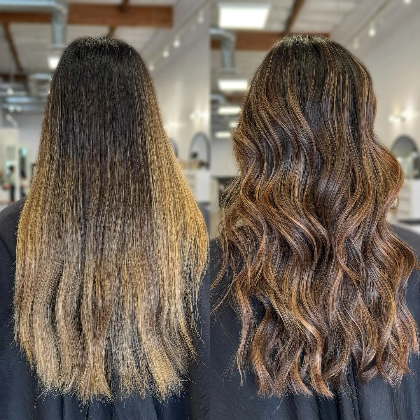 From dull to dimensional ✨
We refreshed her grown-out color with rich mocha ribbons + glossy warmth for the perfect fall brunette 🍂🤎

Soft layers, healthy ends, and that effortless wave to finish it off 🙌

#thenestsalon #hairtransformation #modern