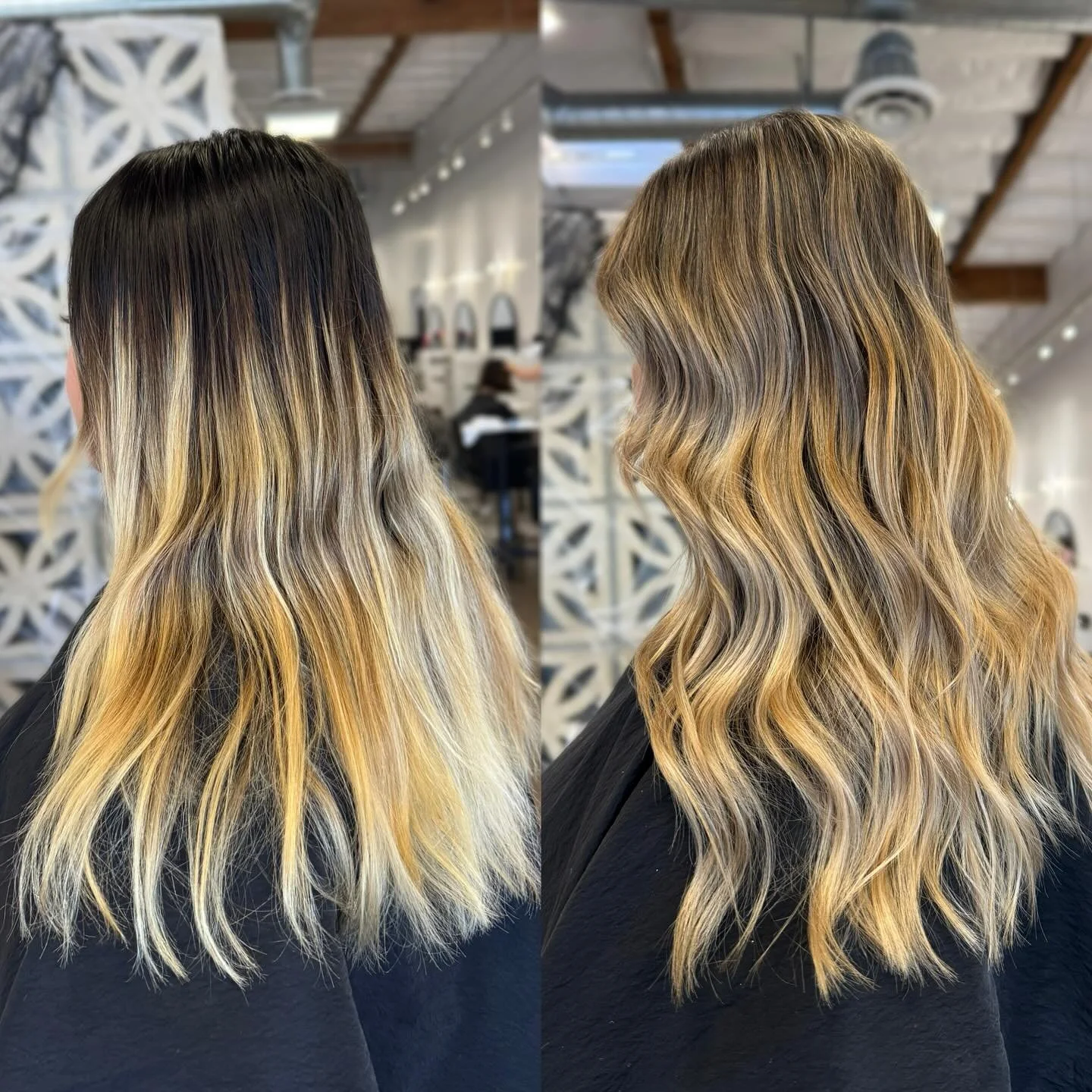 From brassy blonde ➡️ soft, lived-in blonde 🤍
Clean blend. No harsh lines. #modernsalon #btcpics #behindthechair #dougoconnell #americansalon beauty orangecounty hairsalon b3disruptors blondehair brea thenestsalon hairtransformation breahairstylist 