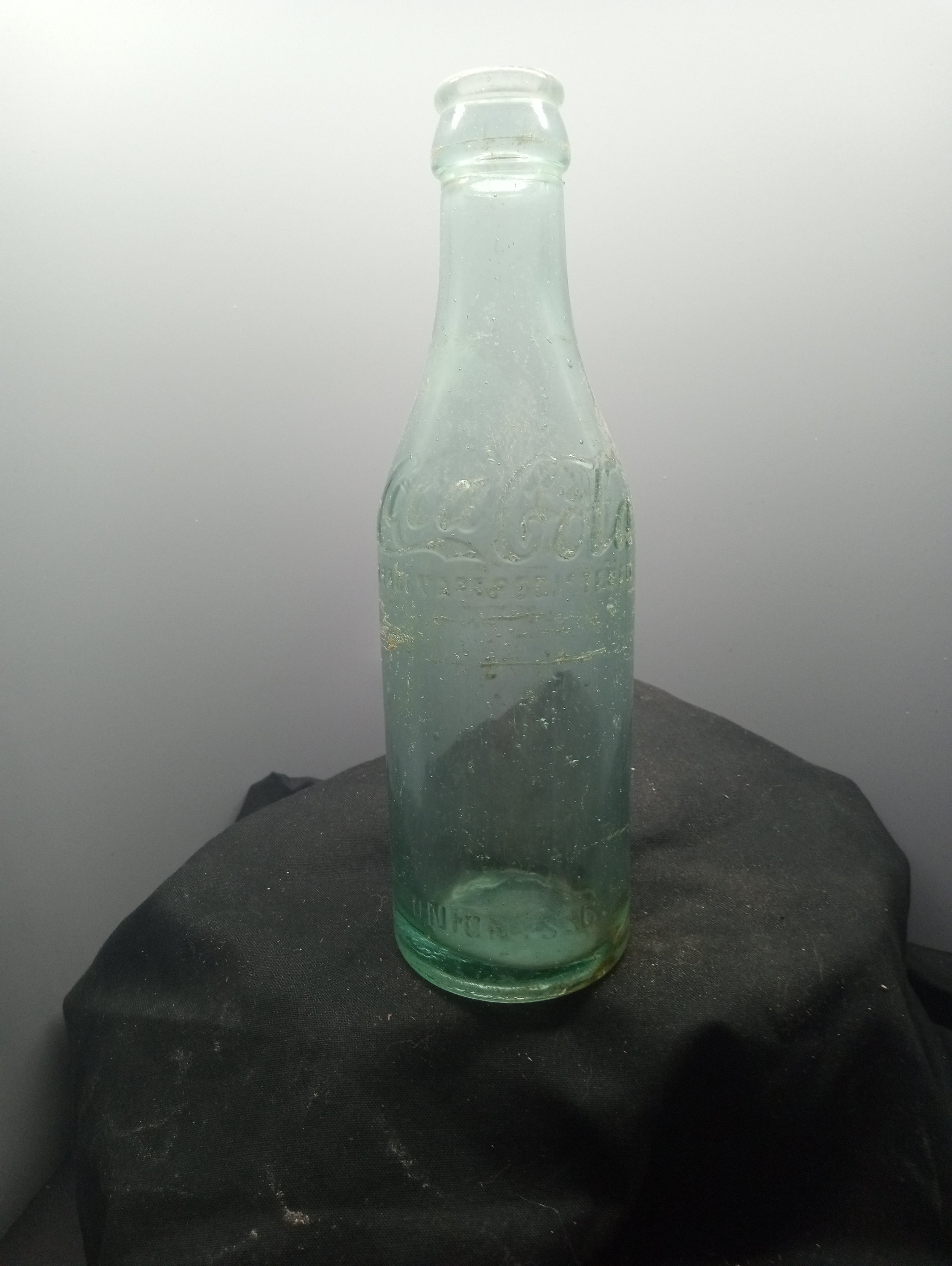 AGE - 1905-1917 - TYPE - APPLIED TOP - FRONT - COCA-COLA / TRADE MARK REGISTERED (base) UNION , S. C. - BACK - COCA-COLA / TRADE MARK REGISTERED /(base) PROPERTY OF COCA-COLA / BOTTLING CO. - BOTTOM - COCA-COLA - COLOR - AQUA \ RARITY - COMMON