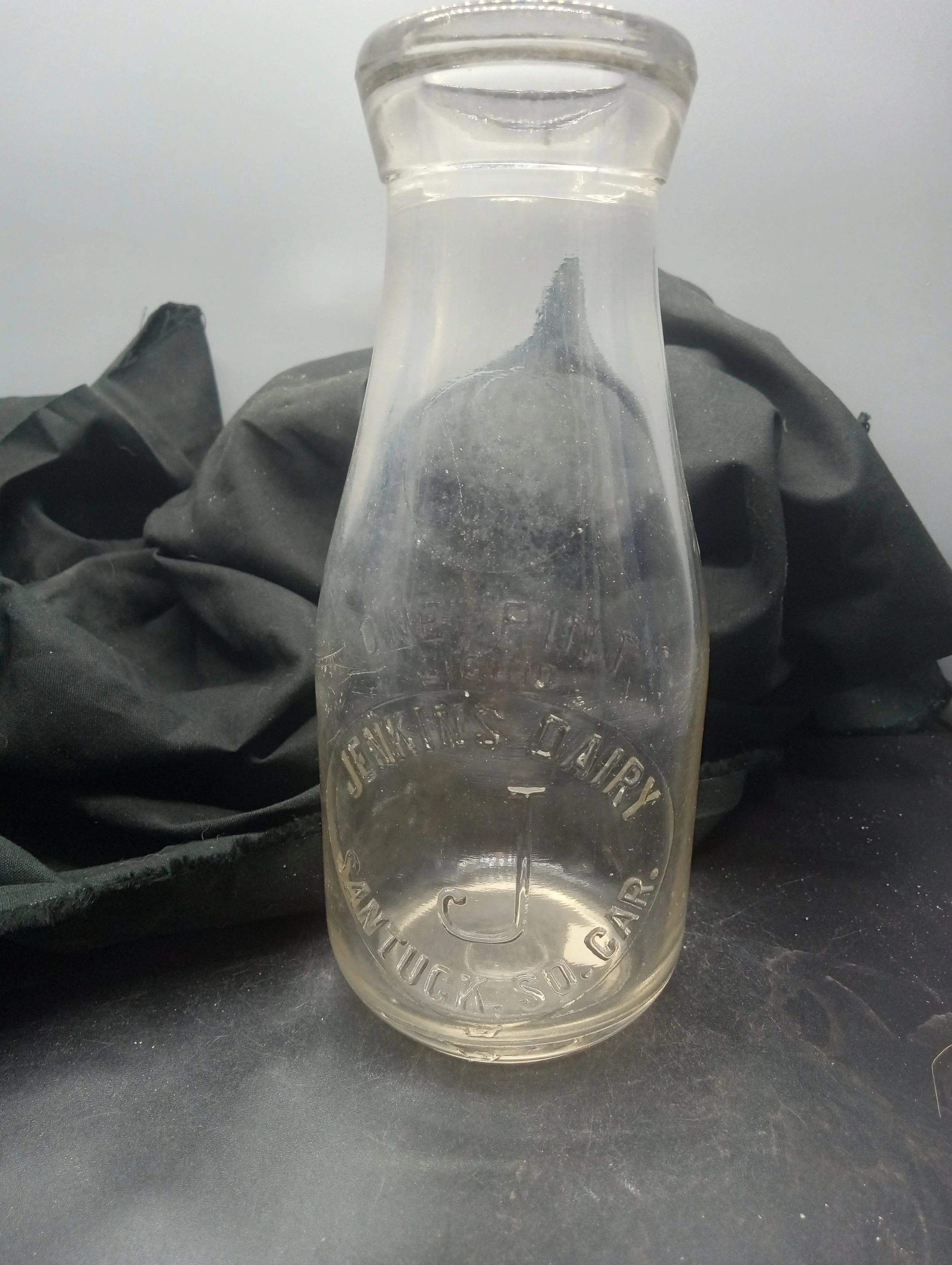 FRONT - ONE PINT / LIQUID / JENKINS DAIRY / J / SANTUCK, SO. CAR. / SW