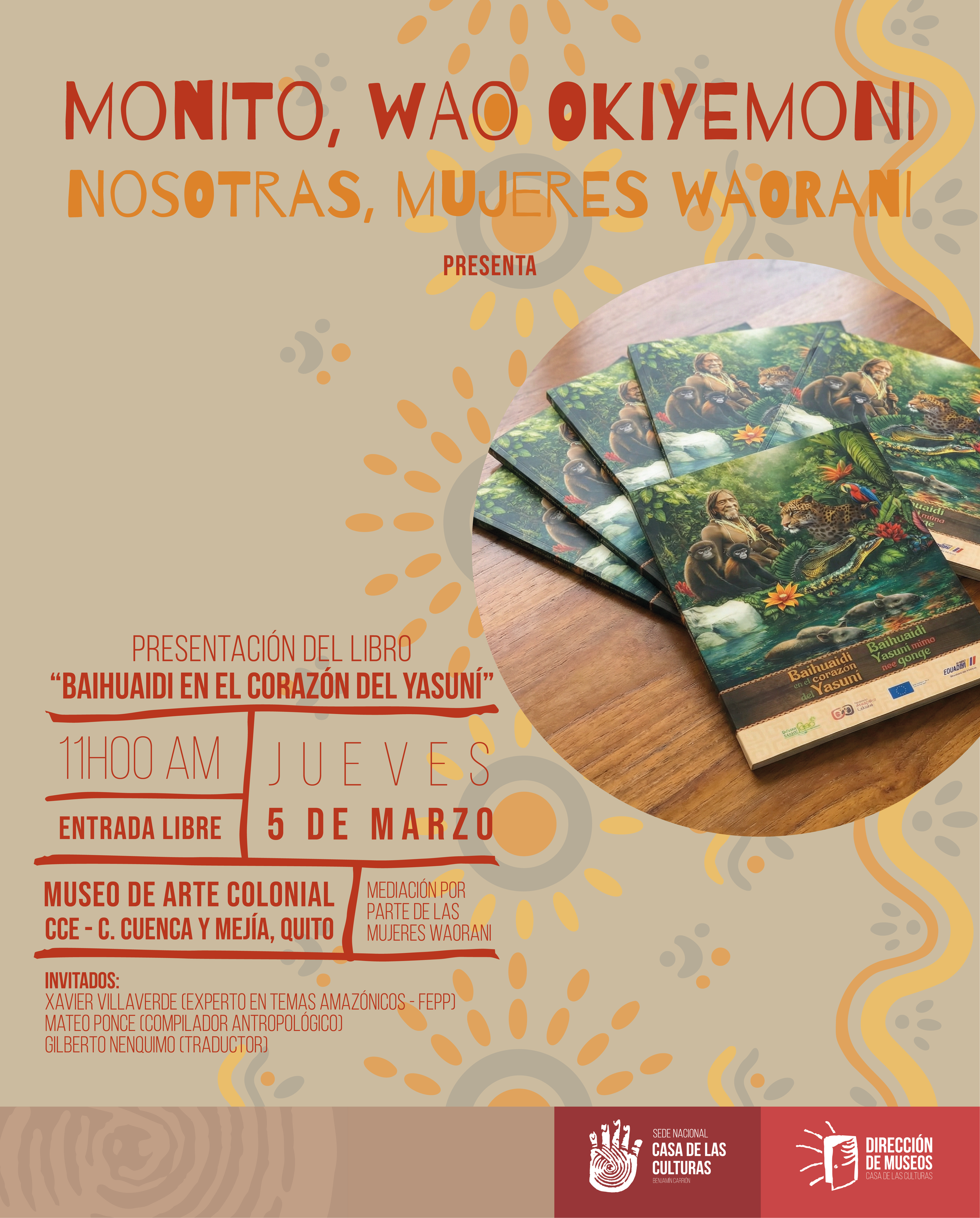 Presentación del libro “Baihuaidi en el corazón del Yasuní”