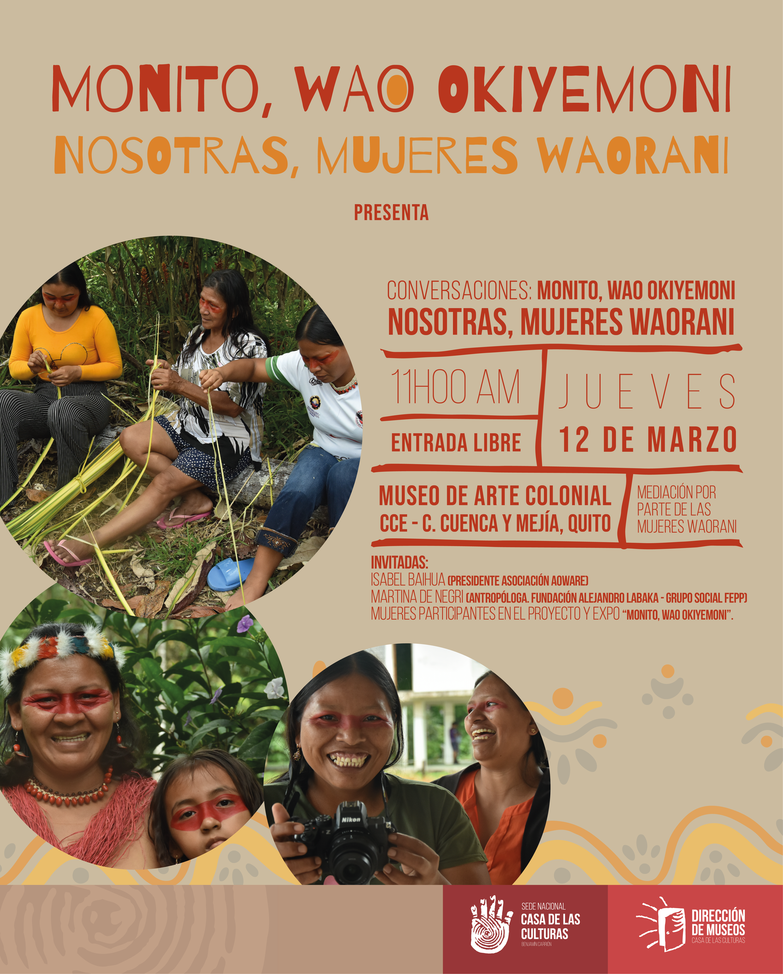 Conversaciones: Monito, wao okiyemoni – Nosotras, mujeres waorani