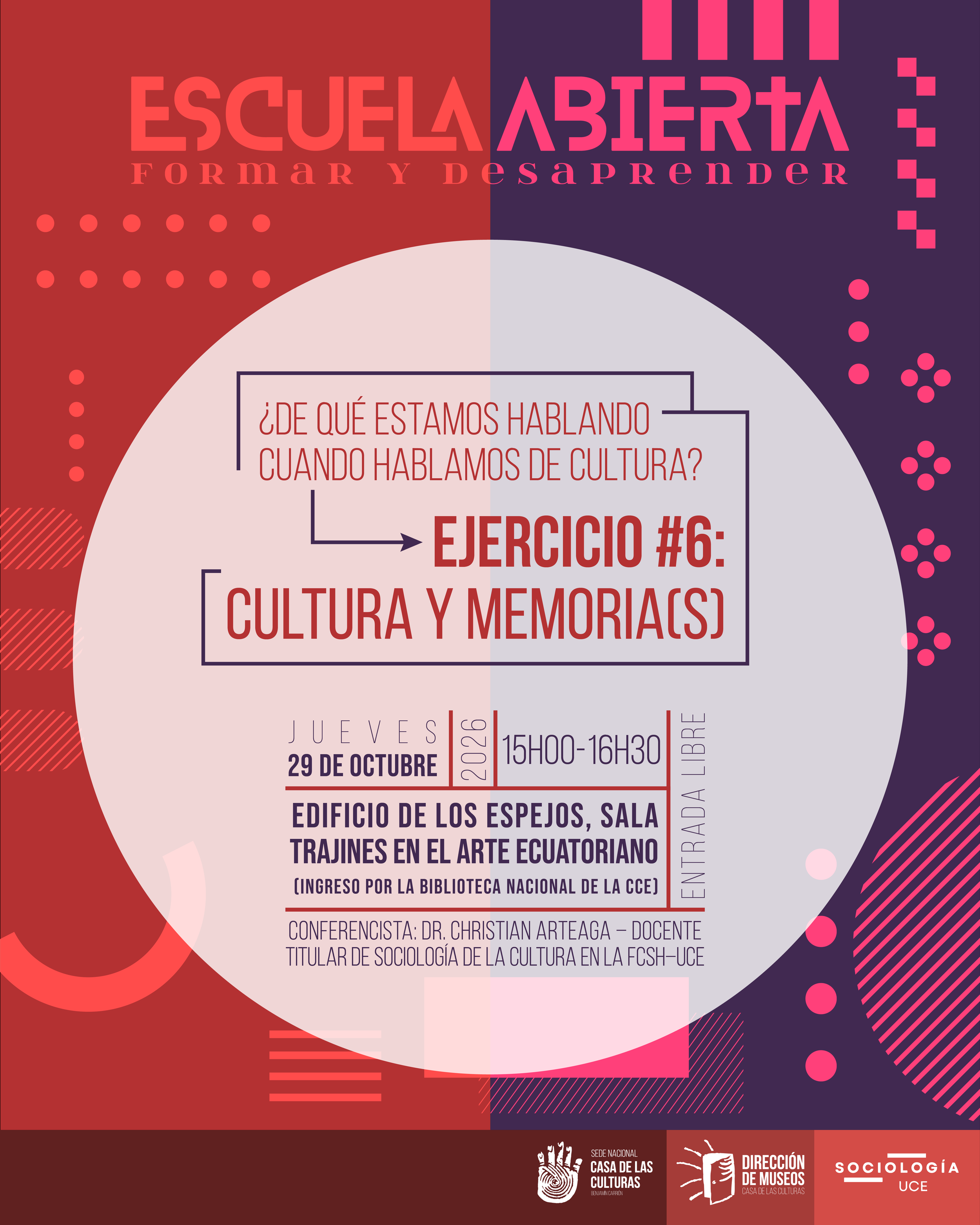 Ejercicio # 6 Tema de la sexta conferencia: ¿De qué estamos hablando cuando hablamos de cultura?
