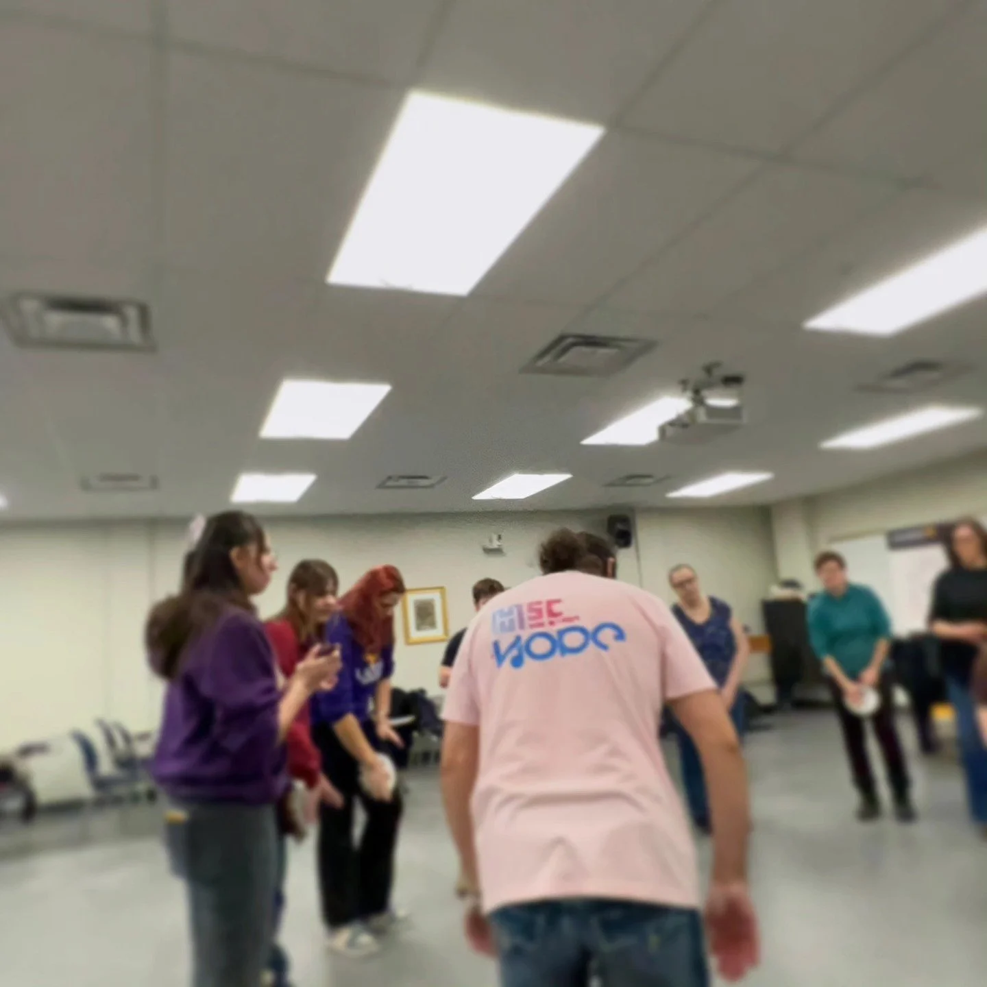 @wilfridlaurierun in Kitchener Ontario by @lauriercommunitymusic to facilitate a workshop for @lauriermusic  students on using music in community settings.