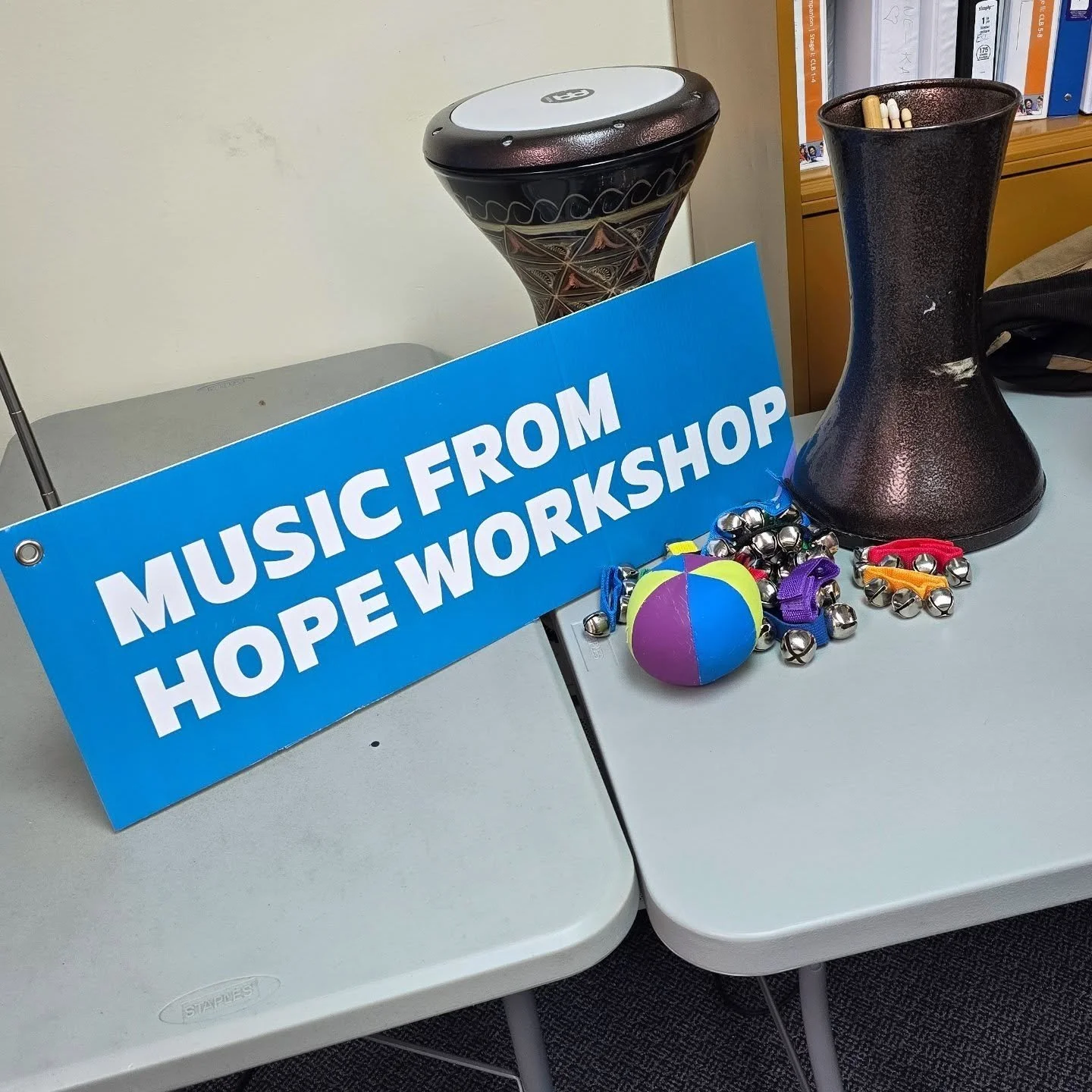 Music from hope facilitated music making workshop for adults . Part of our ongoing collaboration with Canadian center for the victim of torture in Toronto. @ccvt_toronto 