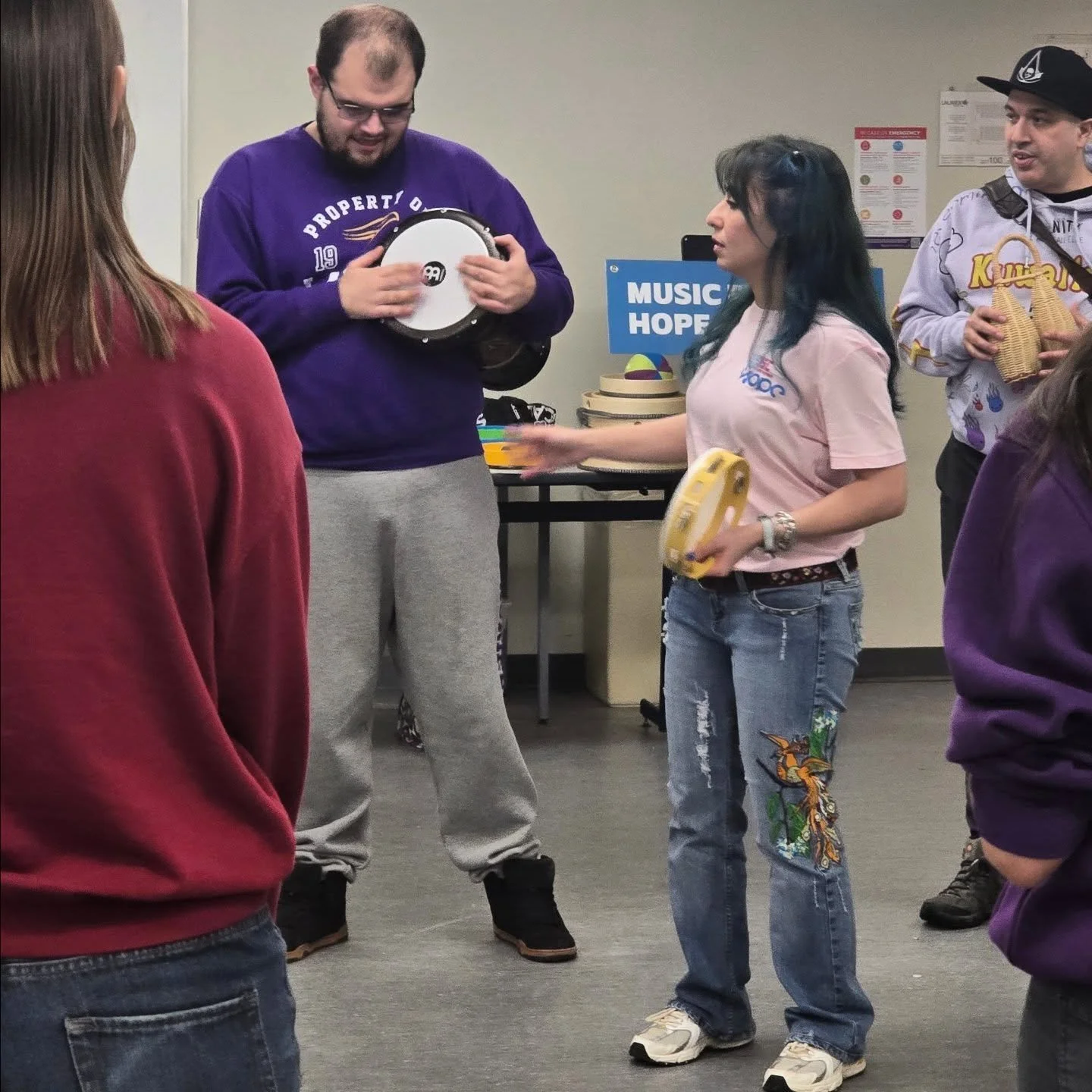 @wilfridlaurierun in Kitchener Ontario by @lauriercommunitymusic to facilitate a workshop for @lauriermusic  students on using music in community settings.