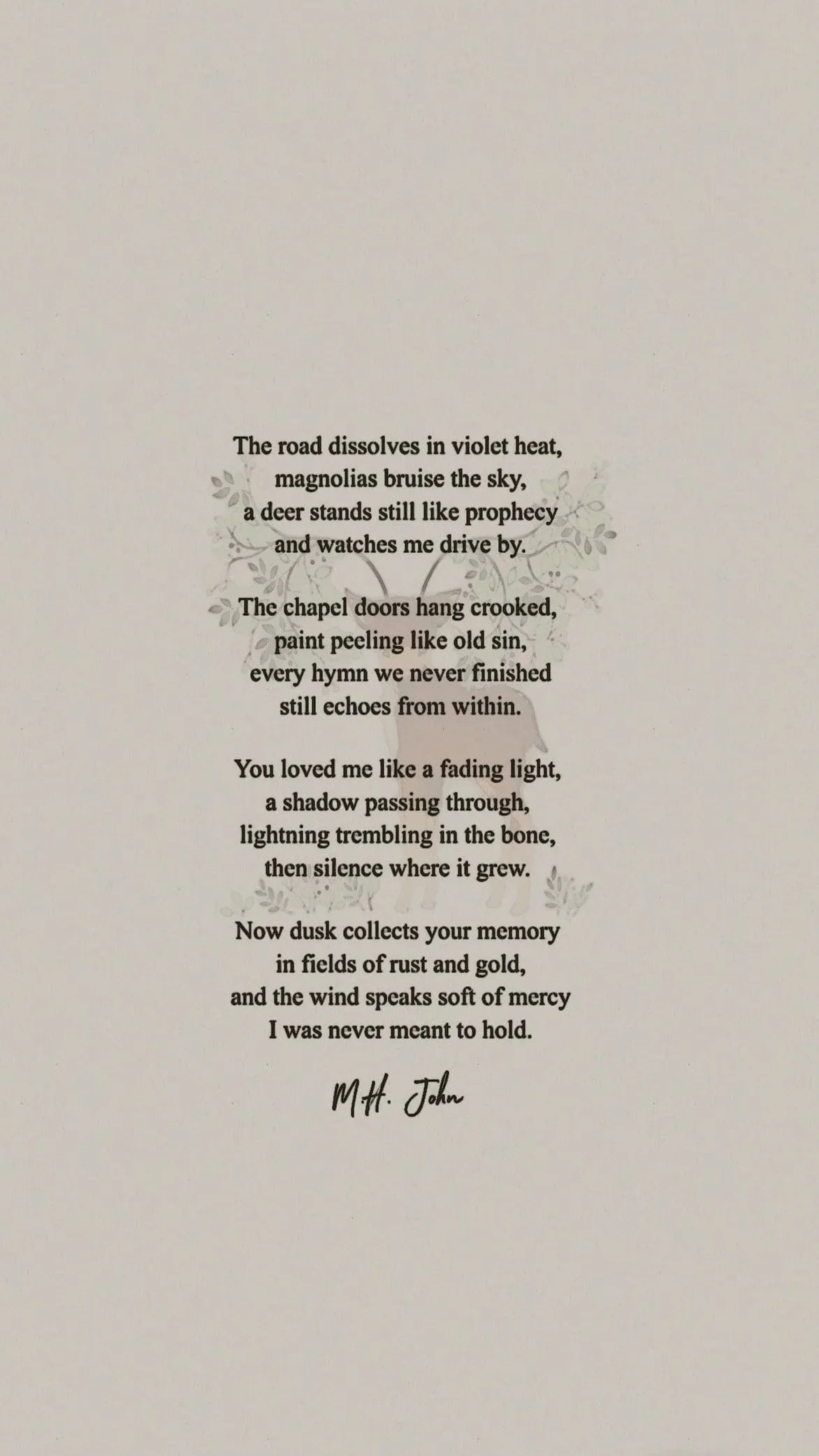 Deer Crossing at Dusk