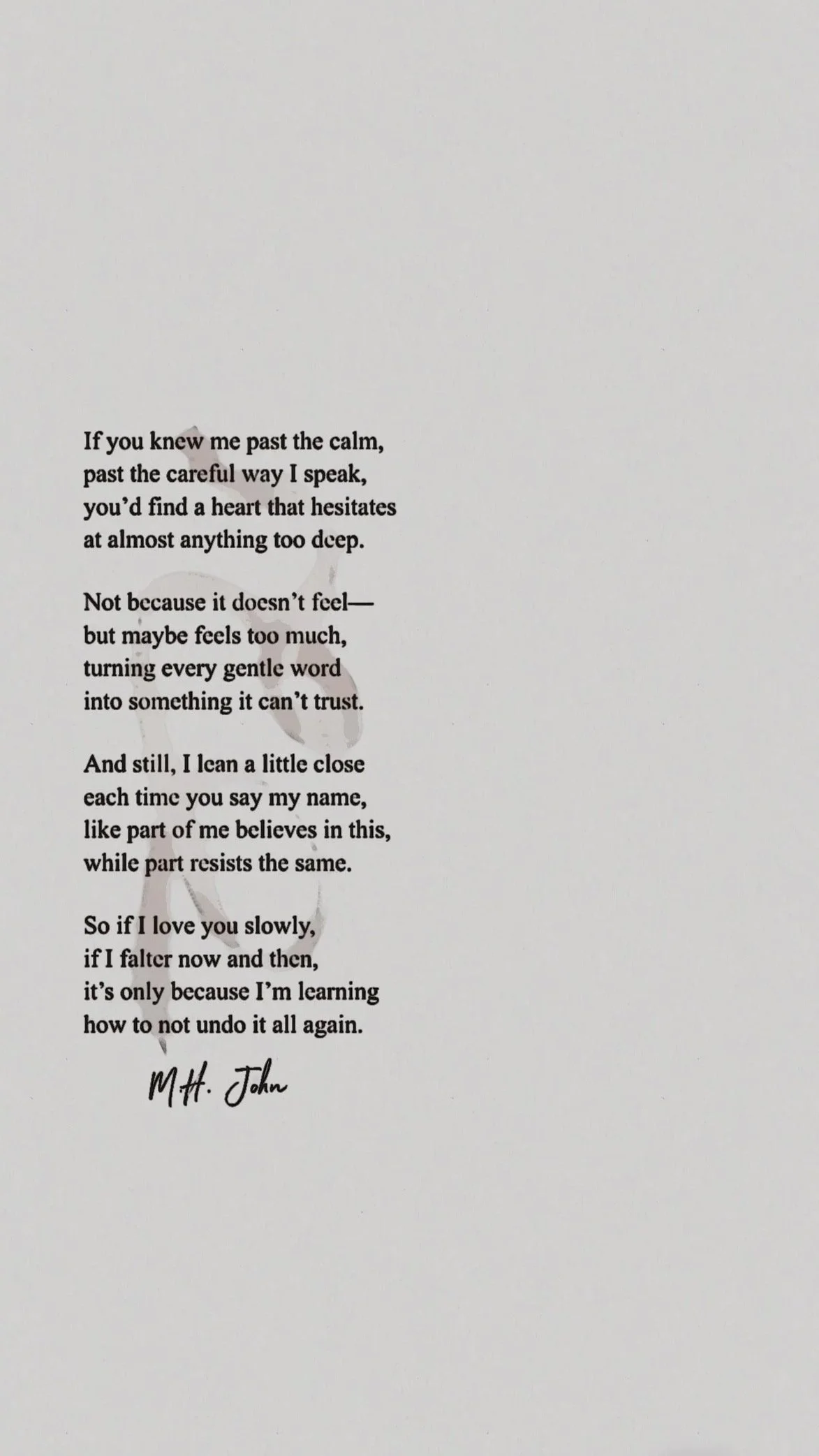 What I Don't Say Out Loud