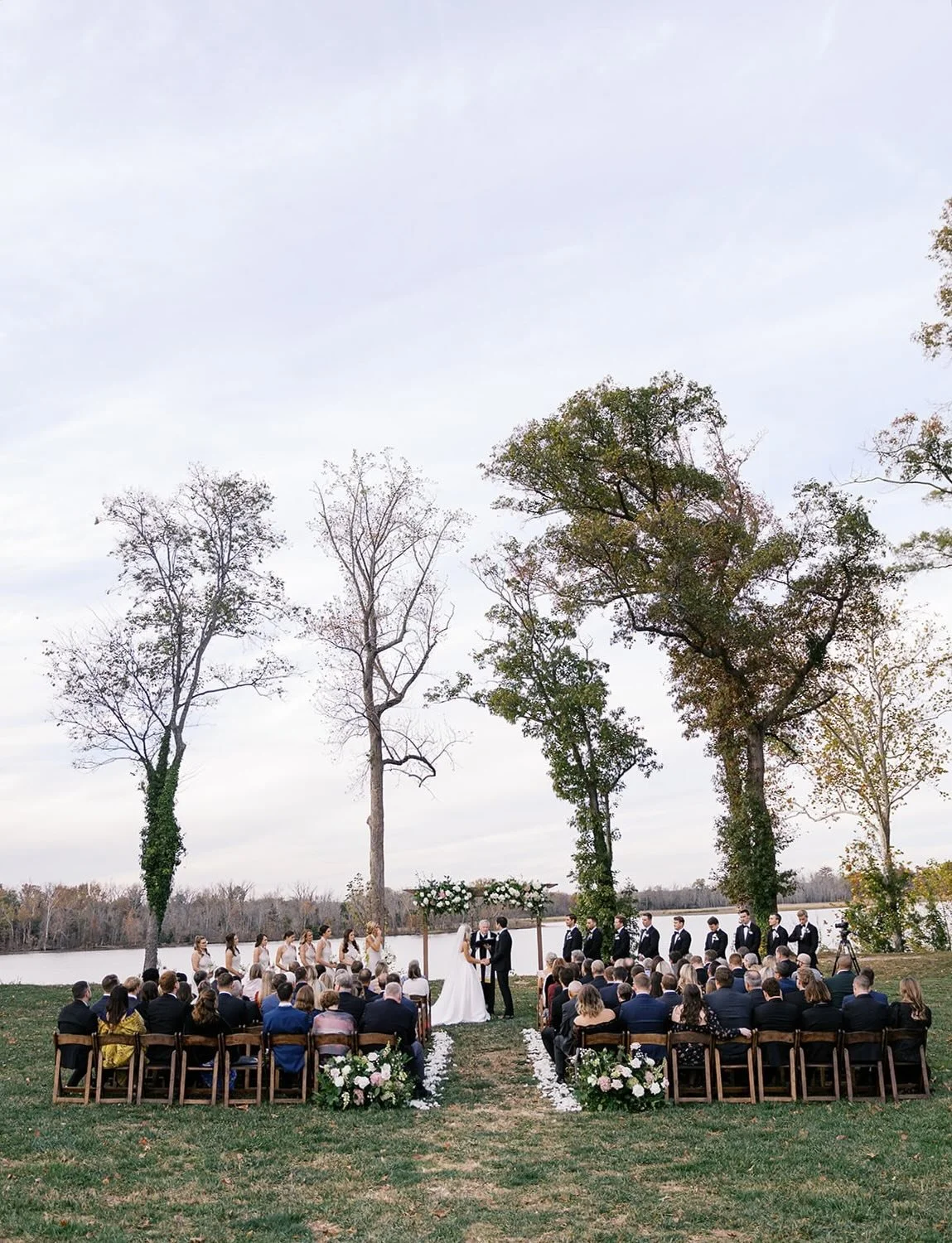 as their 1 year anniversary approaches this weekend, we&rsquo;re reminiscing on this beautiful fall day

Planning: @walsh.events
Photography: @davidandtiffanyphotography
Venue: @uppershirley @uppershirleyweddings
Videography: @reminiscentfilmco
Flora