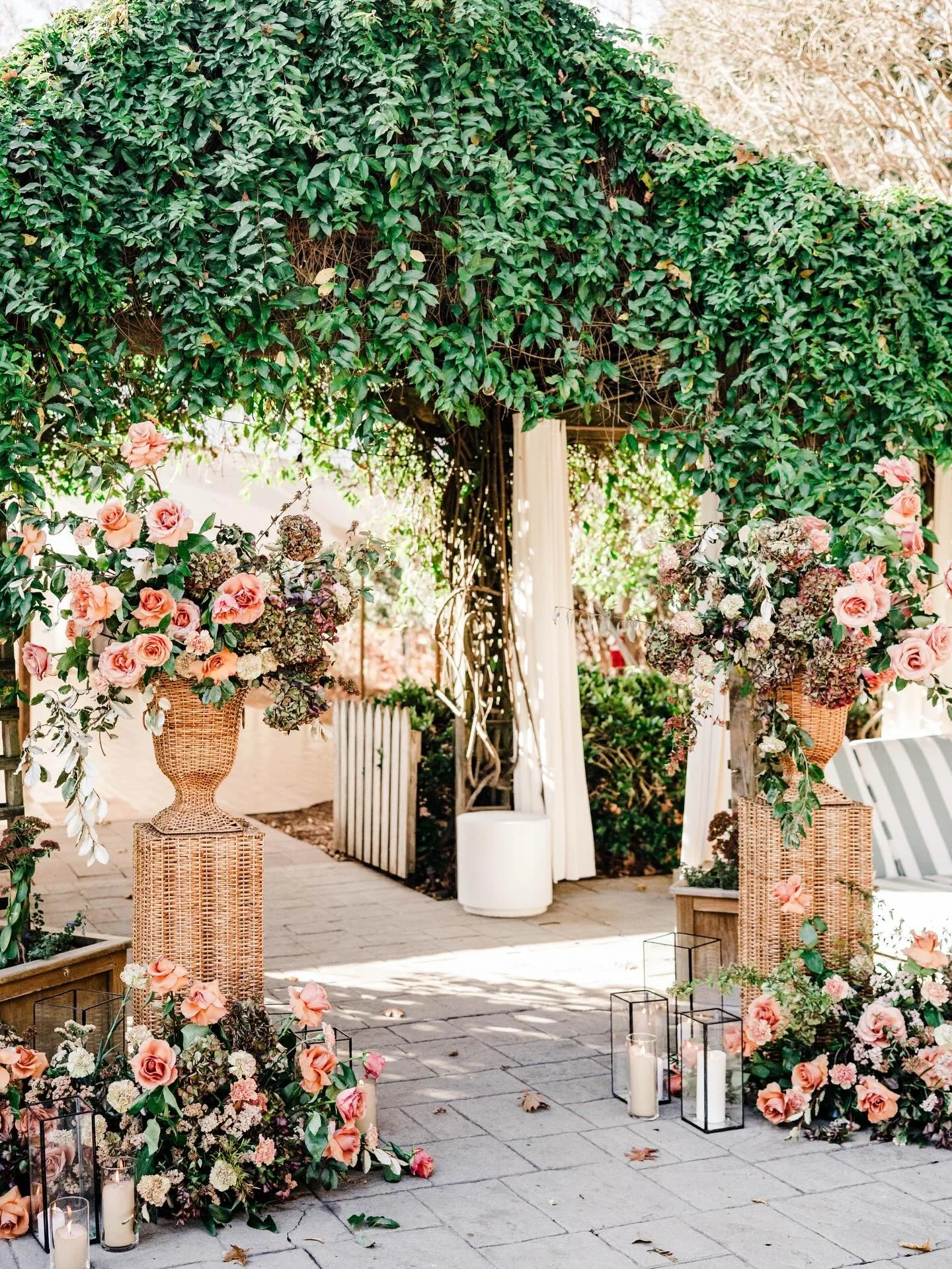 we wrapped up our season back in October, so I got to play around with some other creatives on this fun set up at @thecliftonva 💛