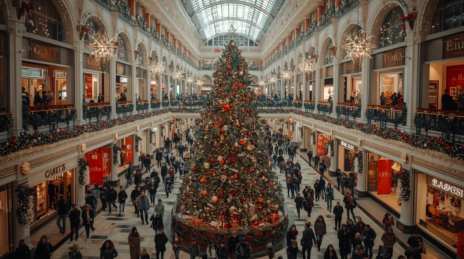 People shopping trying to protect their mental health this holiday season.