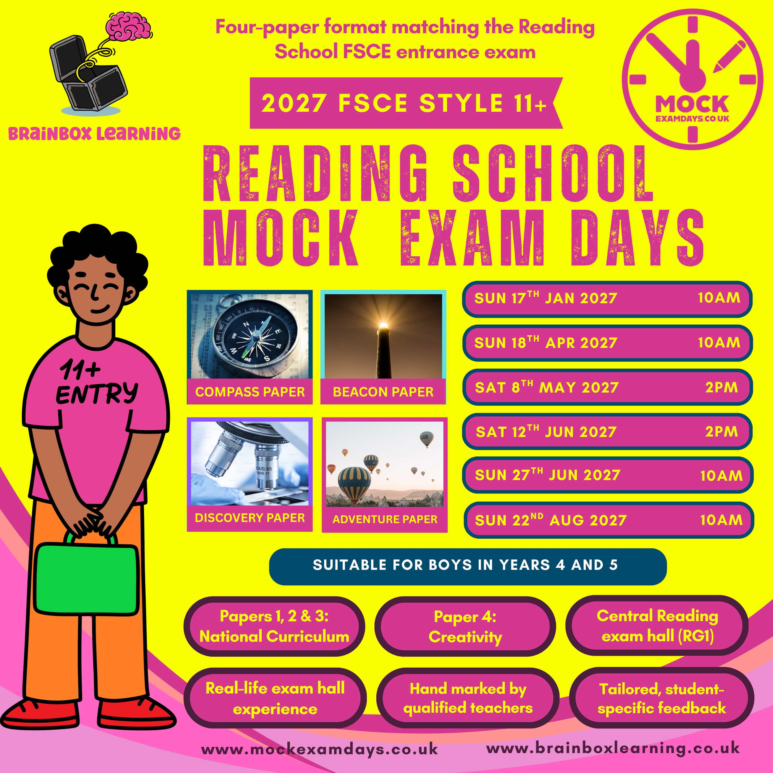 Reading School FSCE-Style 11+ Mock Exam in Reading