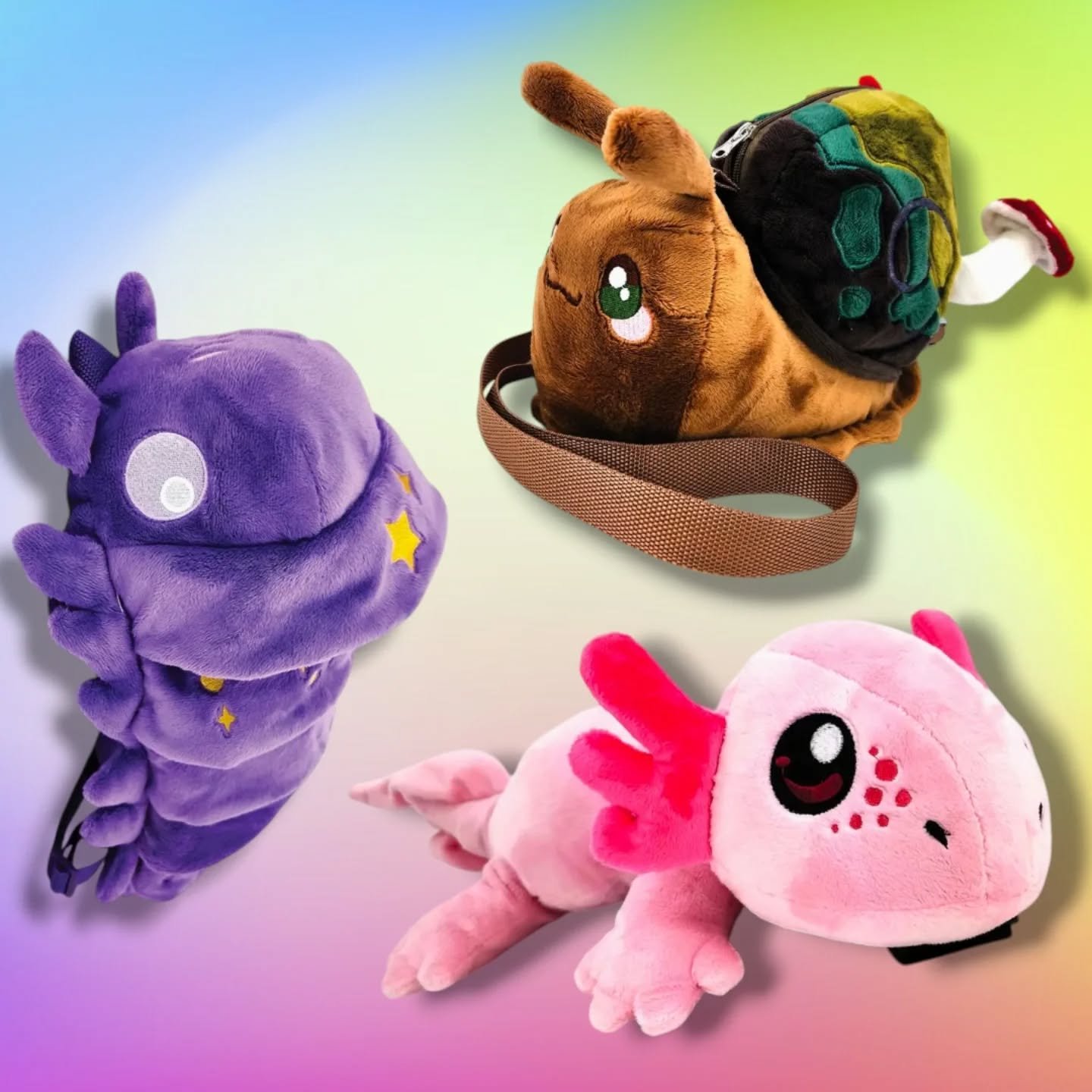 Check out these cute critter bags that just hit the floor! 🐌
Carry your items with a plushie friend. Playful, functional and unique. Take a snuggly companion with you everywhere you go! 

#plushie #thefunkyfern #newitems #waynesvillenc #shopsmall