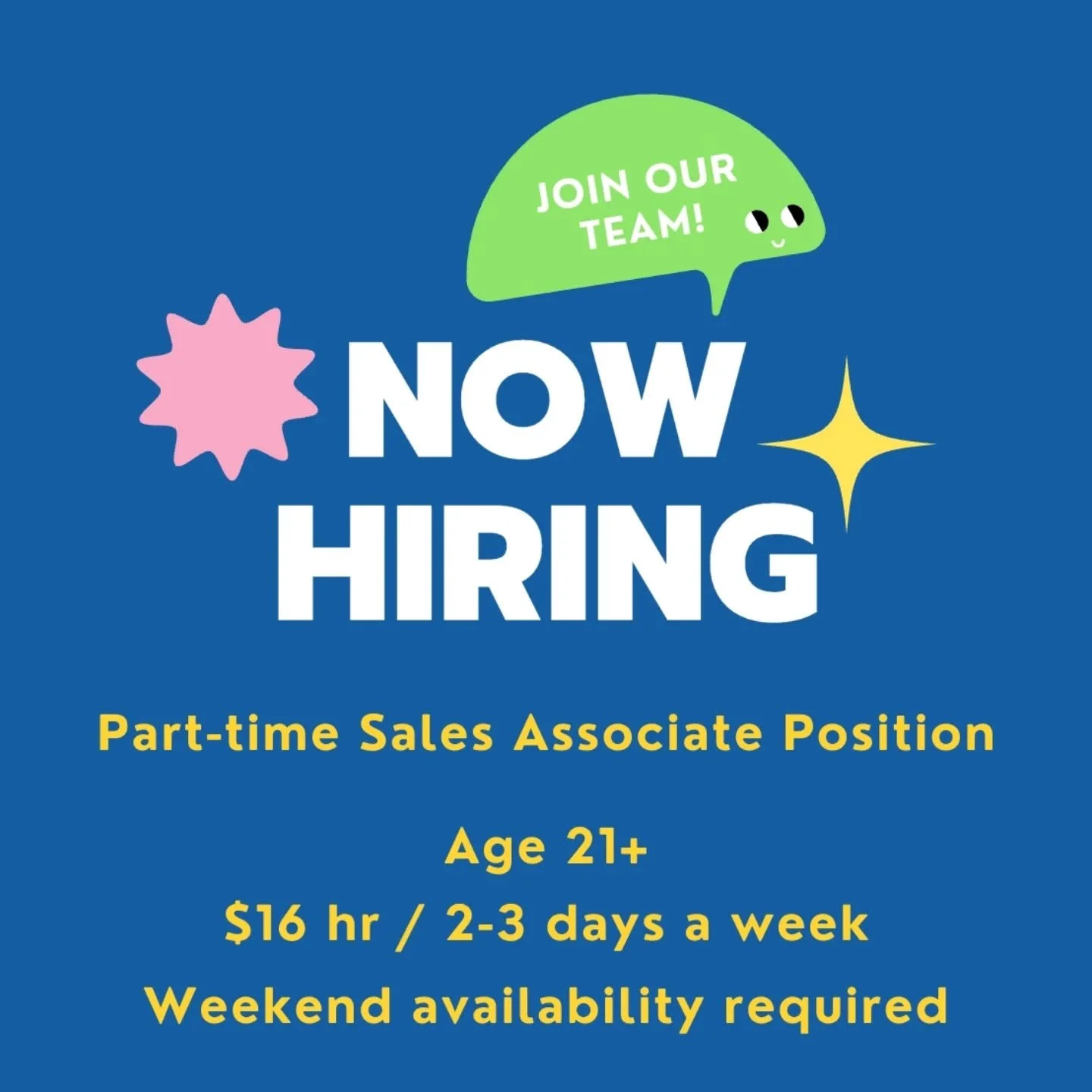 Hey there funky friends. Have you ever dreamed of joining the Funky Fern team? 
We are NOW HIRING!

If you are interested head over to our website and complete the application! ✨Link in bio✨

▫️Starting at $16 / hr 
▫️2-3 days a week
▫️Weekend availa