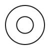 A camera lens with a black background