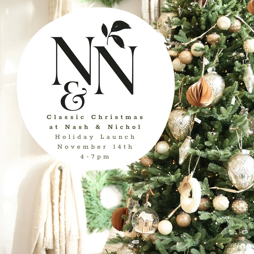 Mark your calendars for our Holiday Launch event! Join us Friday, November 14th from 4-7 for a festive holiday shopping experience! 🎄

We&rsquo;re so excited to share our Classic Christmas theme with you all as you gather the holiday gifts and decor