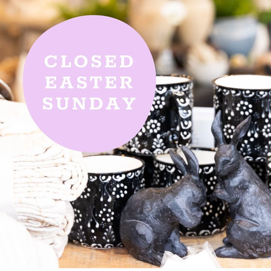 The sun is going to be shining this weekend and we can't wait to see everyone downtown McMinnville! We will be closed on Easter Sunday so our family's can spend time together, but we are open our normal hours on Saturday from 10am - 5pm. Come down an