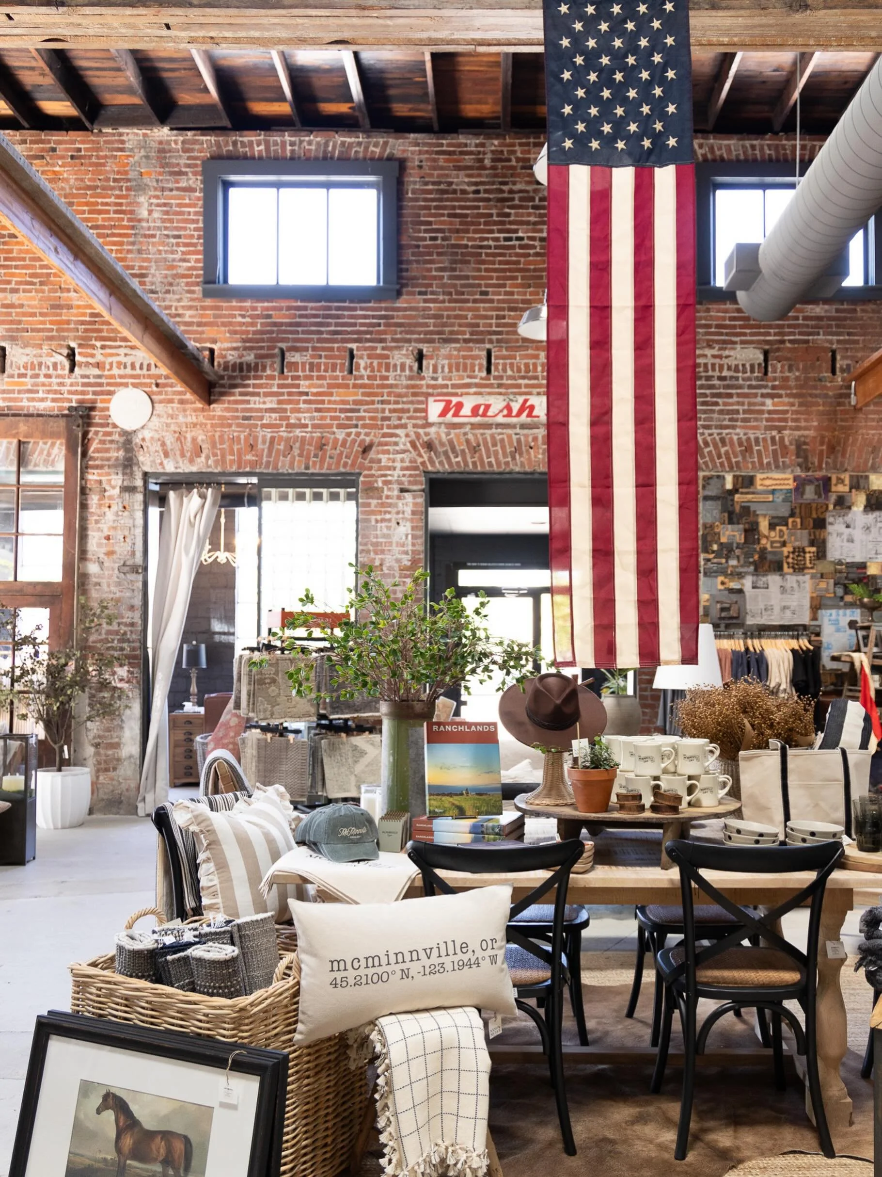 The sun is shining and summer vibes are everywhere at Nash &amp; Nichol! We are loving all the pops of red and navy &hellip; and of course we&rsquo;re helping you get ready for rodeo season with new denim from @senderopc and hats from @thefryecompany