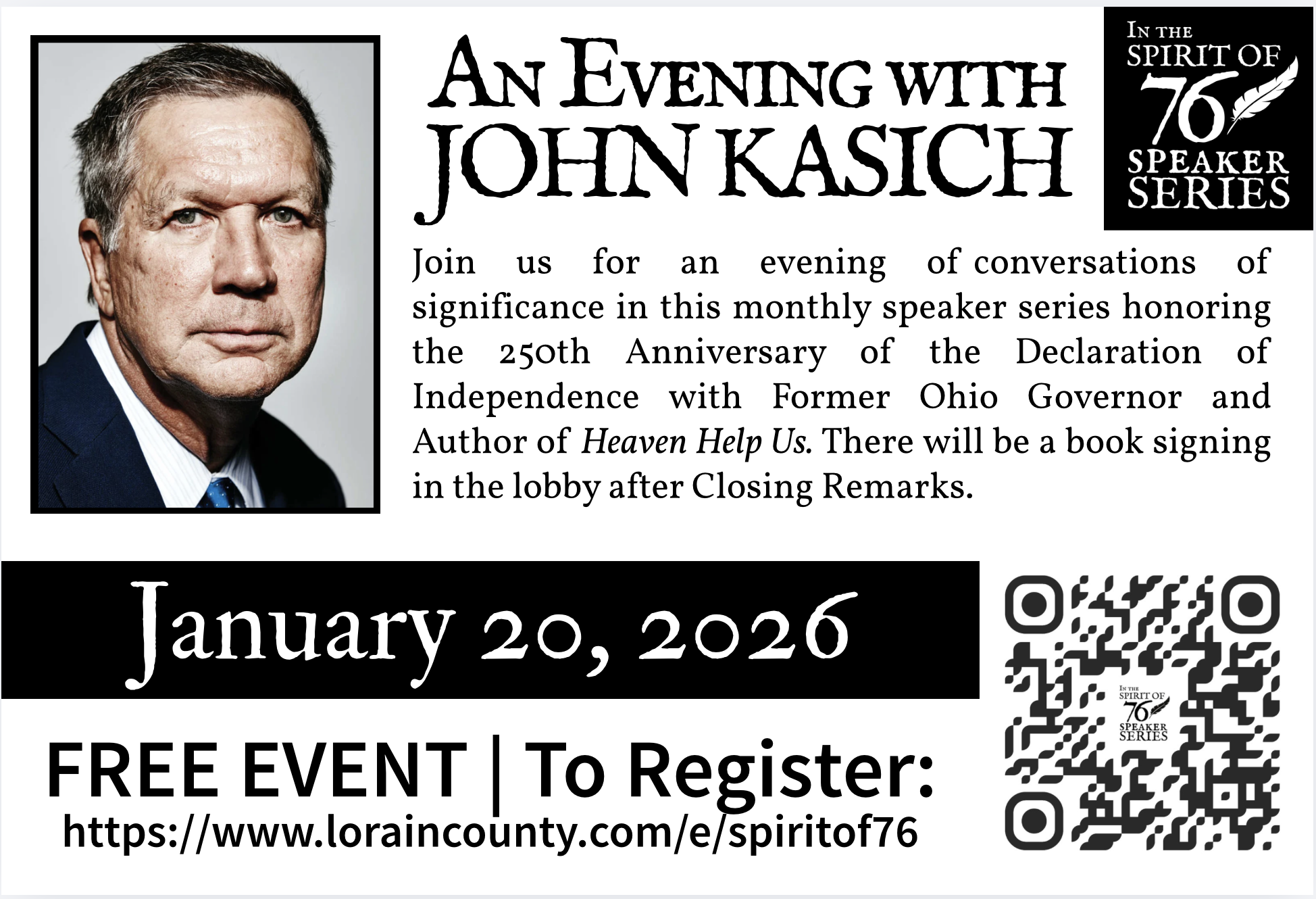 An Evening with John Kasich