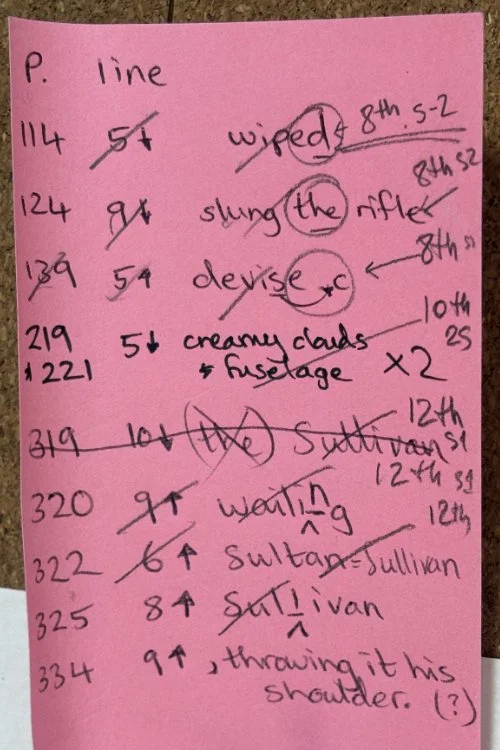 List of mistakes from Mandie
