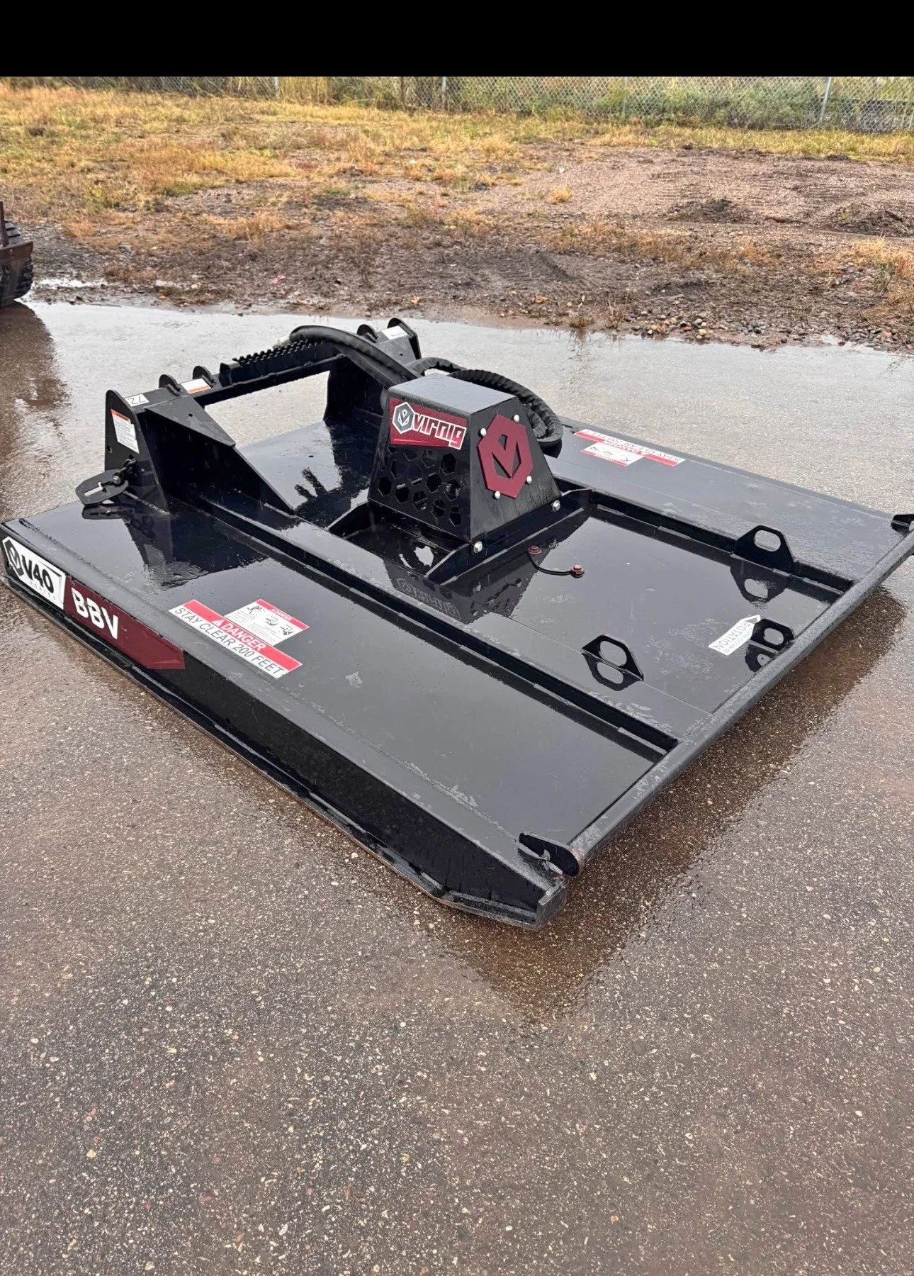 Brush hog rotary cutter attachment