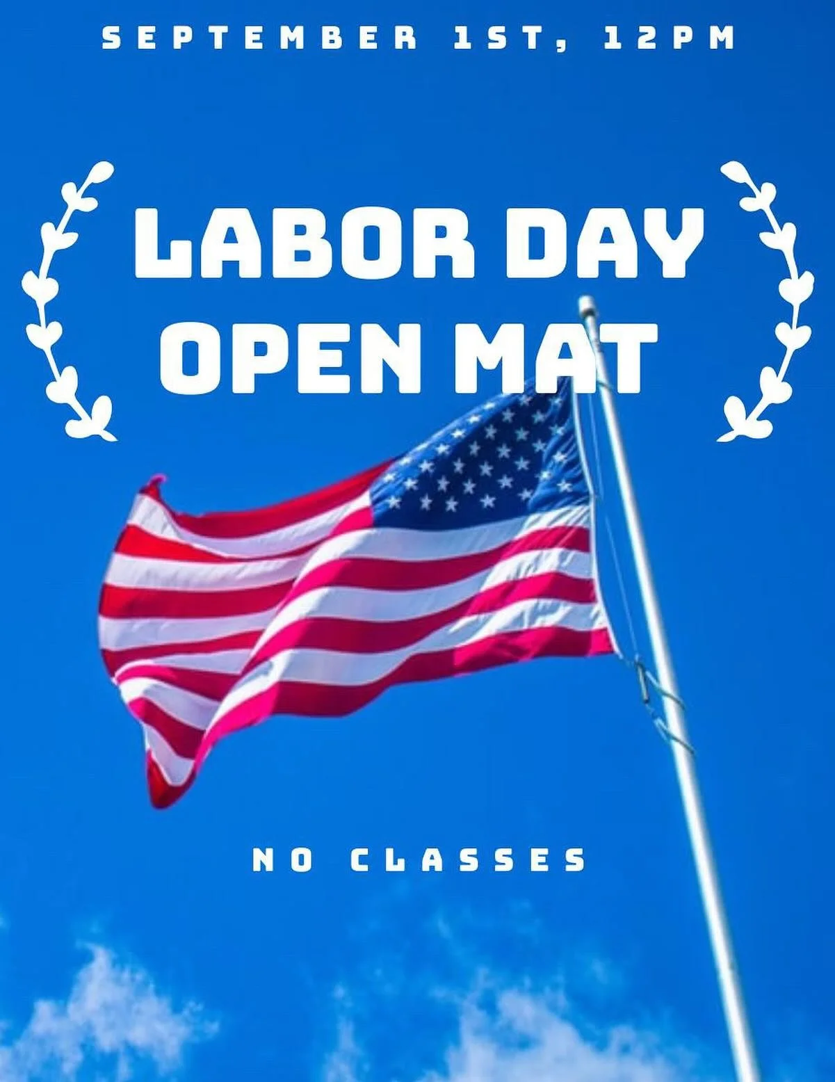 Labor Day open mat, this Monday at noon!
#openmat #laborday #10p4l #10wo #nogiallday #grappling