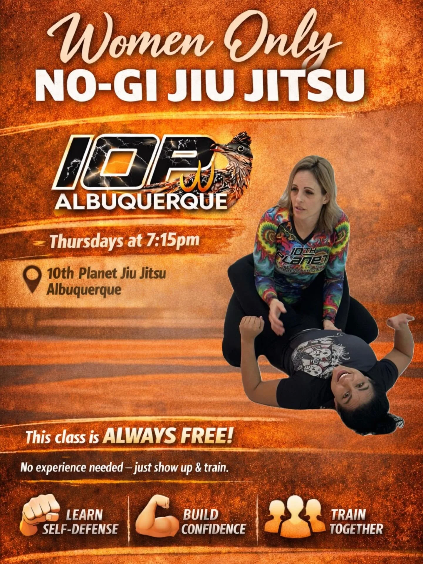 EVERY Thursday at 7:15pm, join us for our FREE women only class! 
#abq #505 #10thplanet #albuquerque #nm
