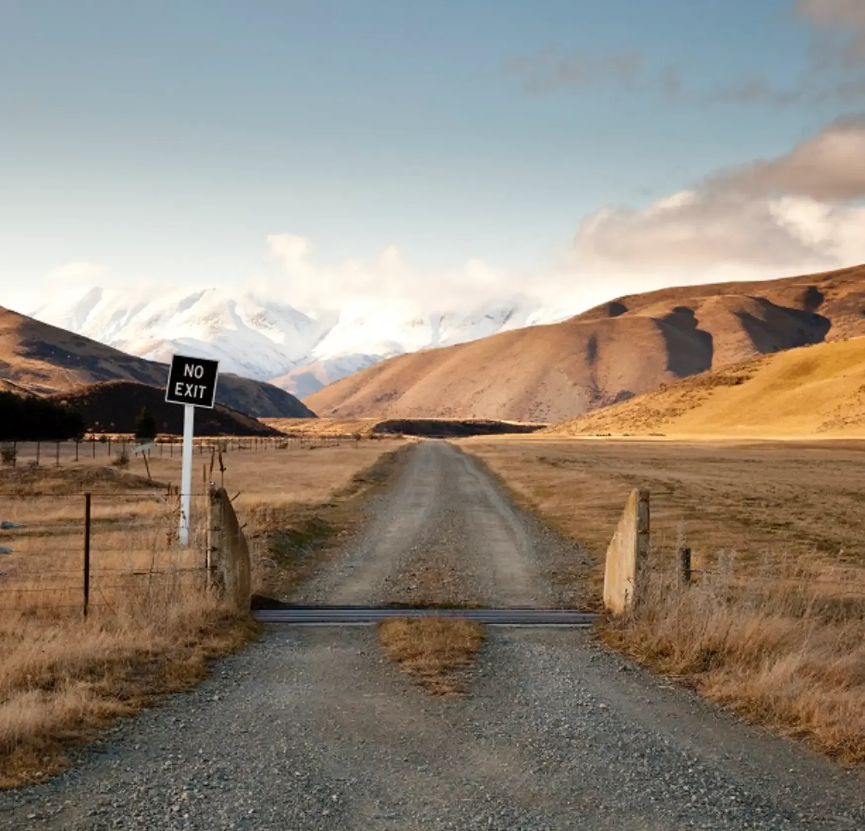 A dirt road in a rural area with a