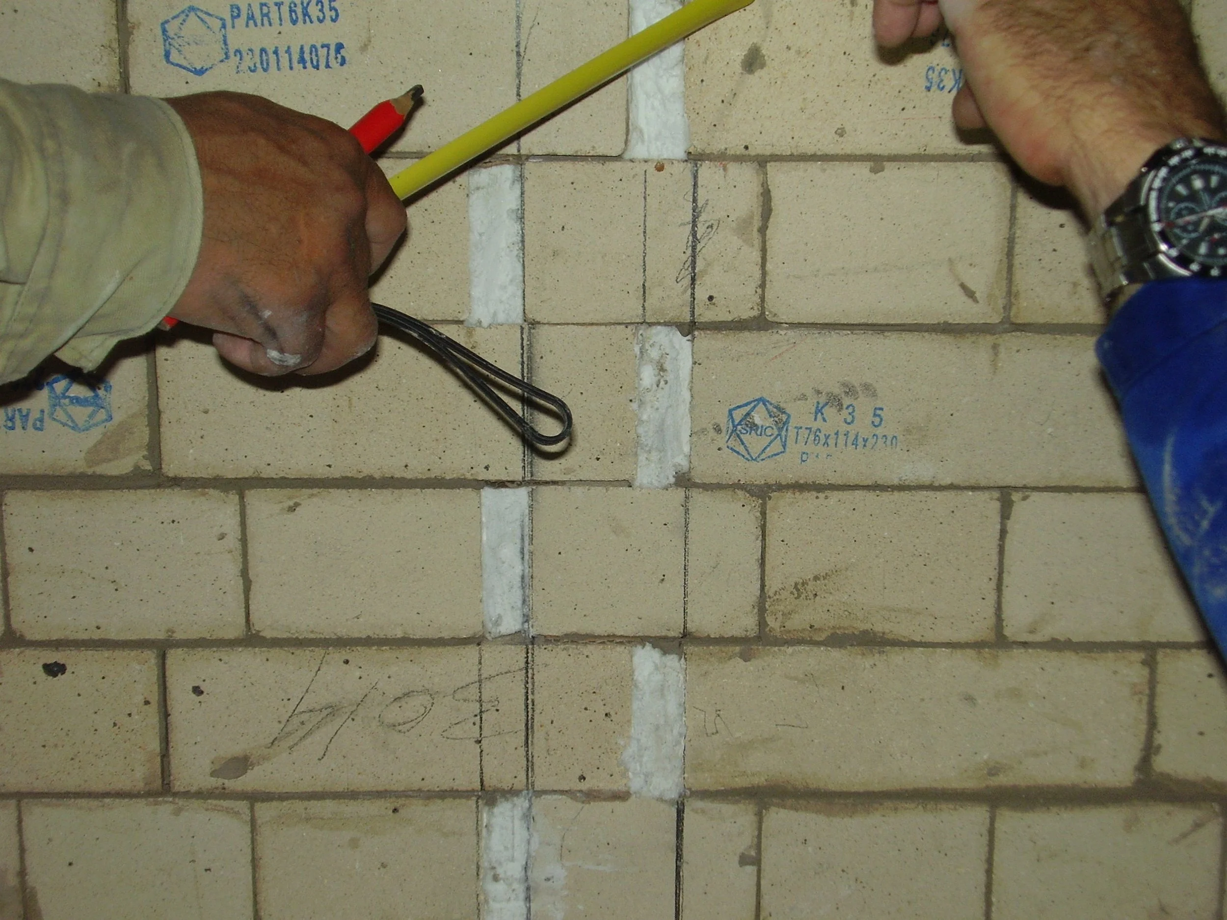 instalacion ladrillos refractarios