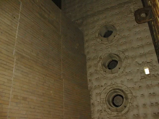 Vista de la parte superior de un horno con quemadores.