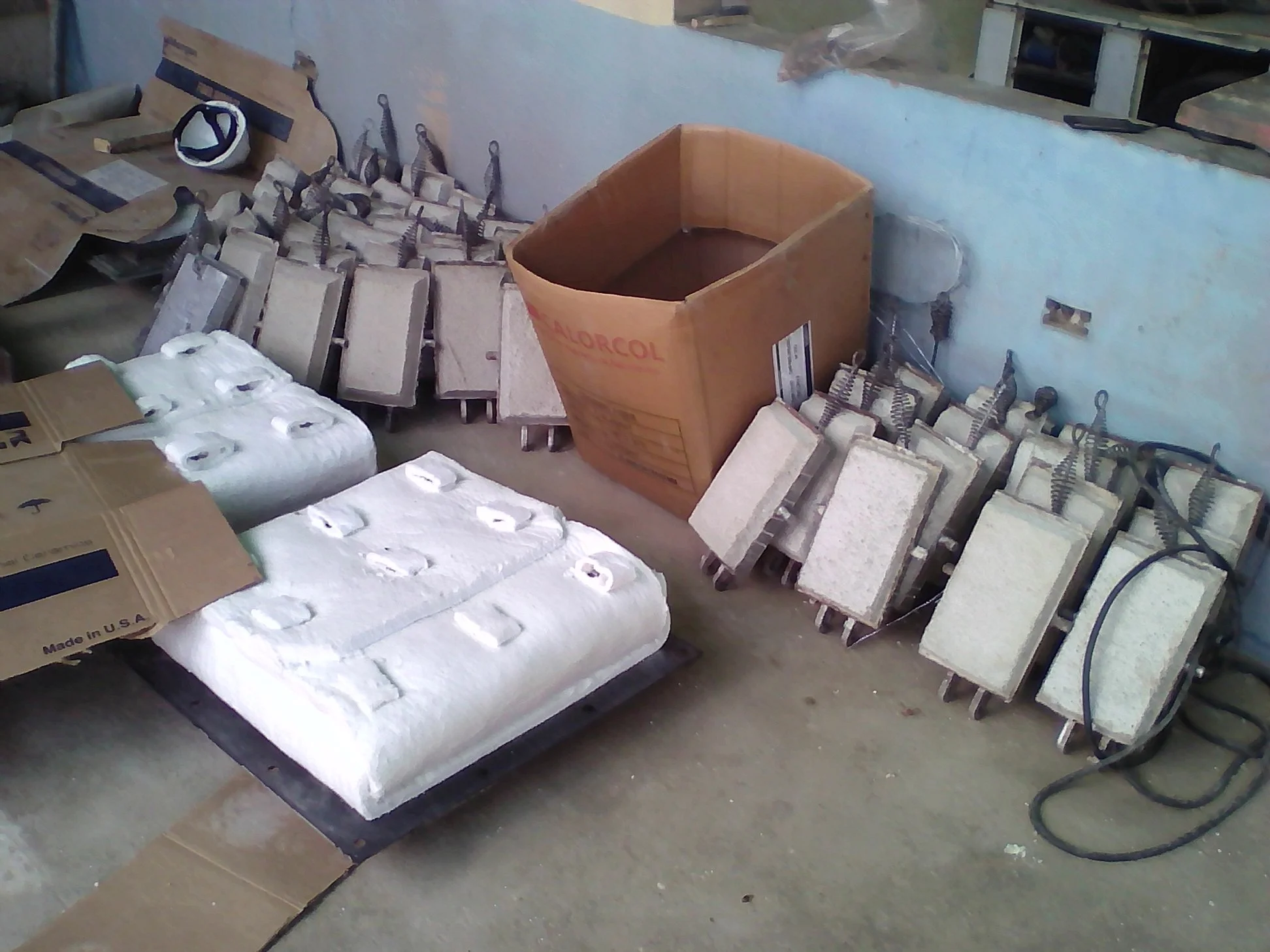 trabajos de reparacion interior horno caldera refineria