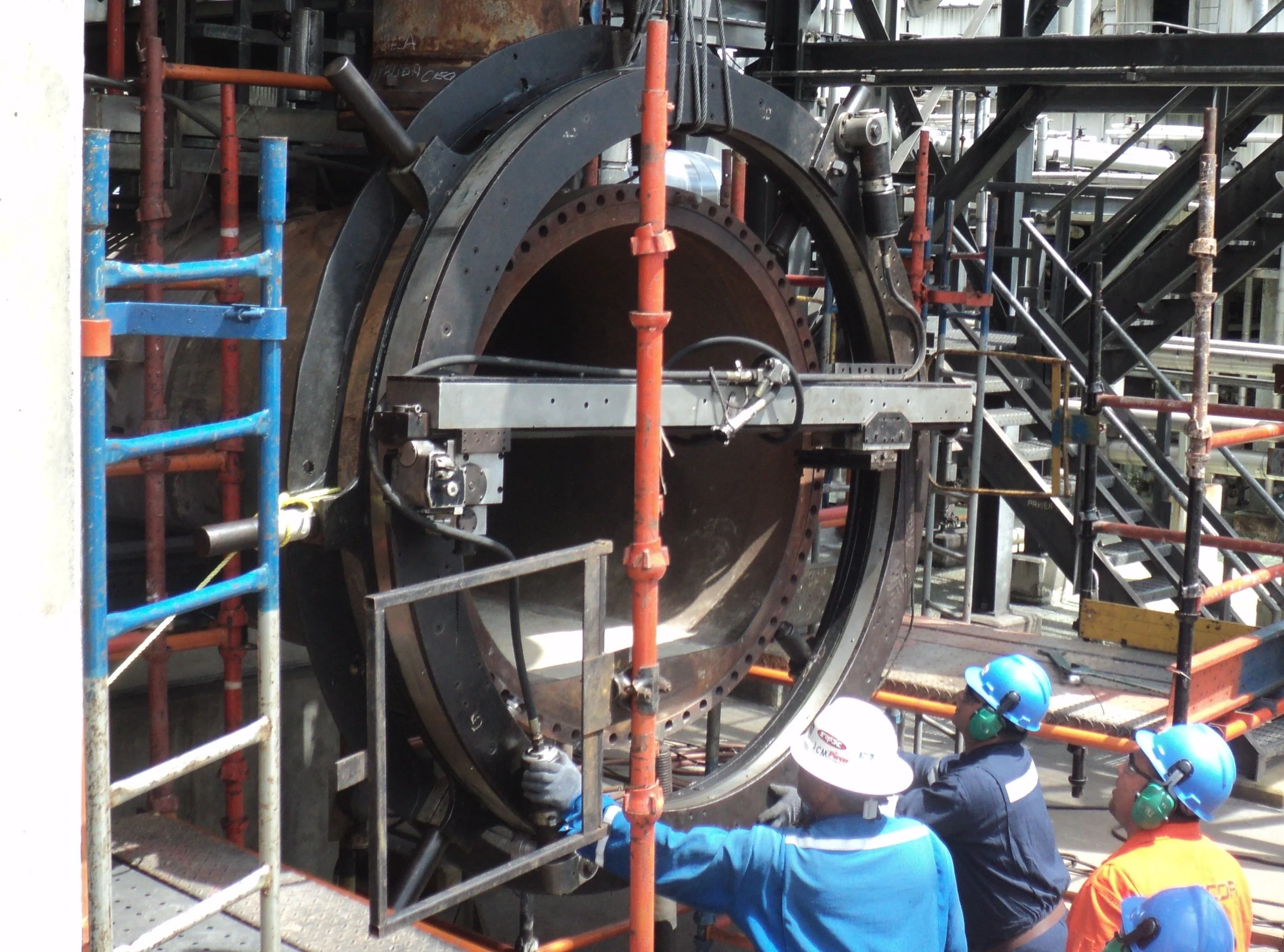 reentubado intercambiadores de calor petropiar