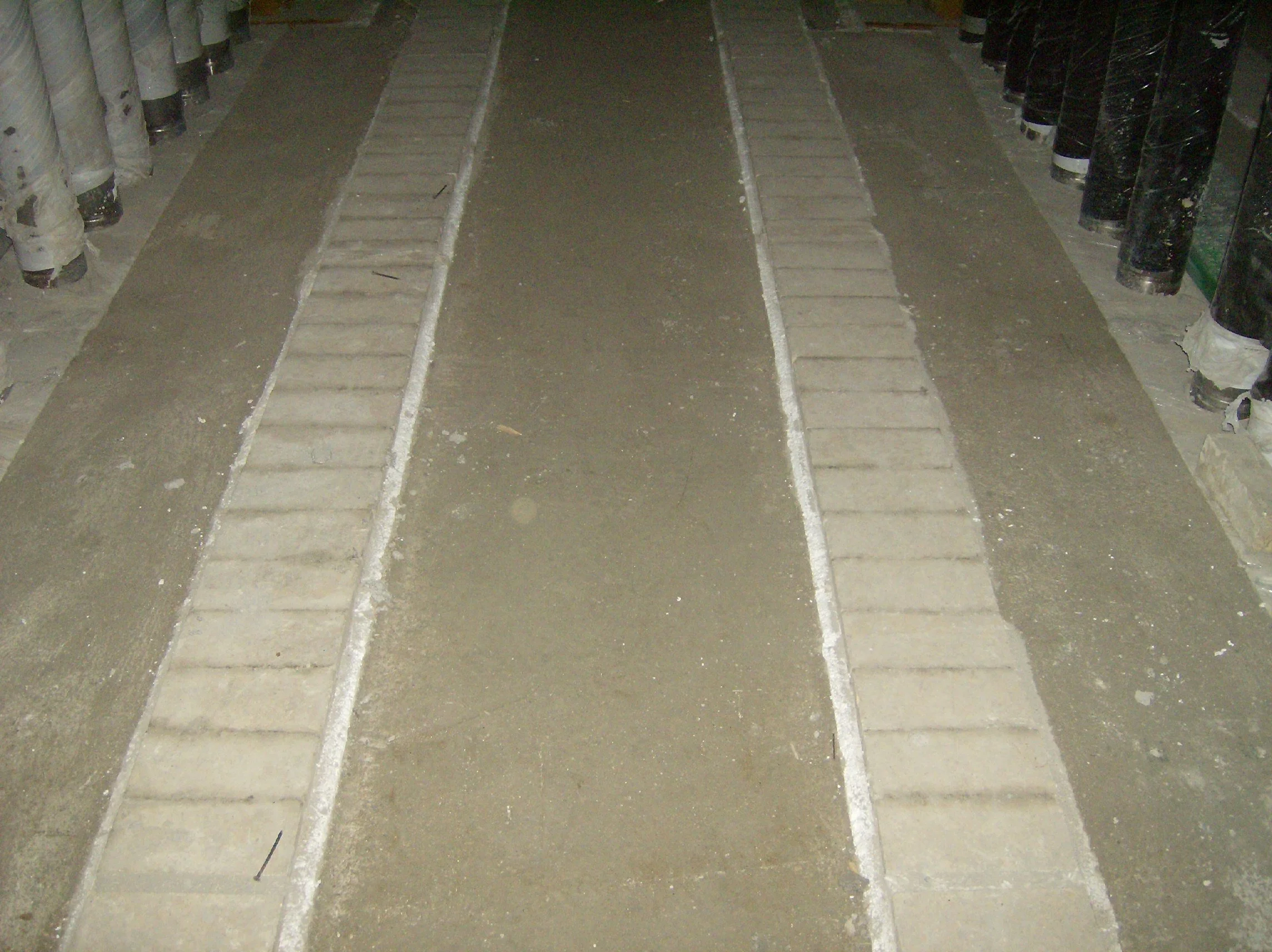 pasillo ladrillos piso horno