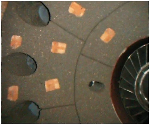 trabajos en el reactor  FCC en la refineria puerto la cruz