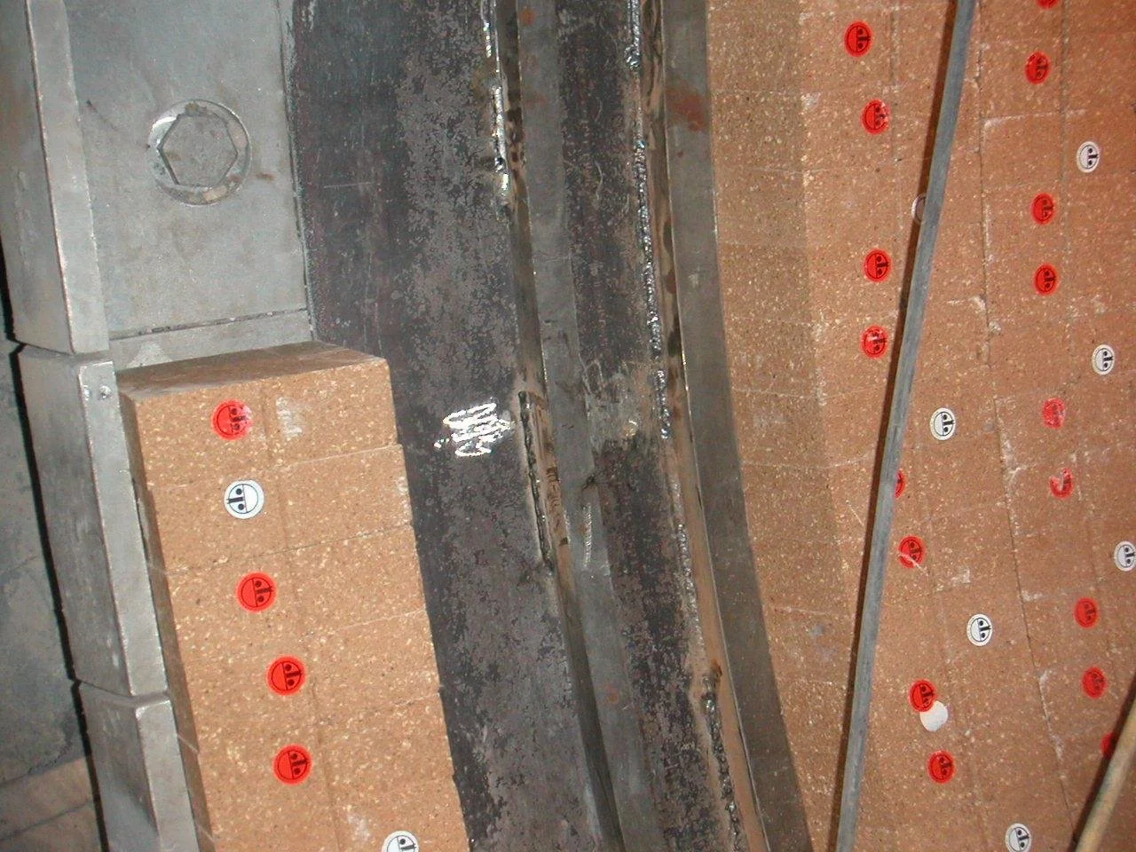 instalacion Ladrillos refractario horno rotatorio